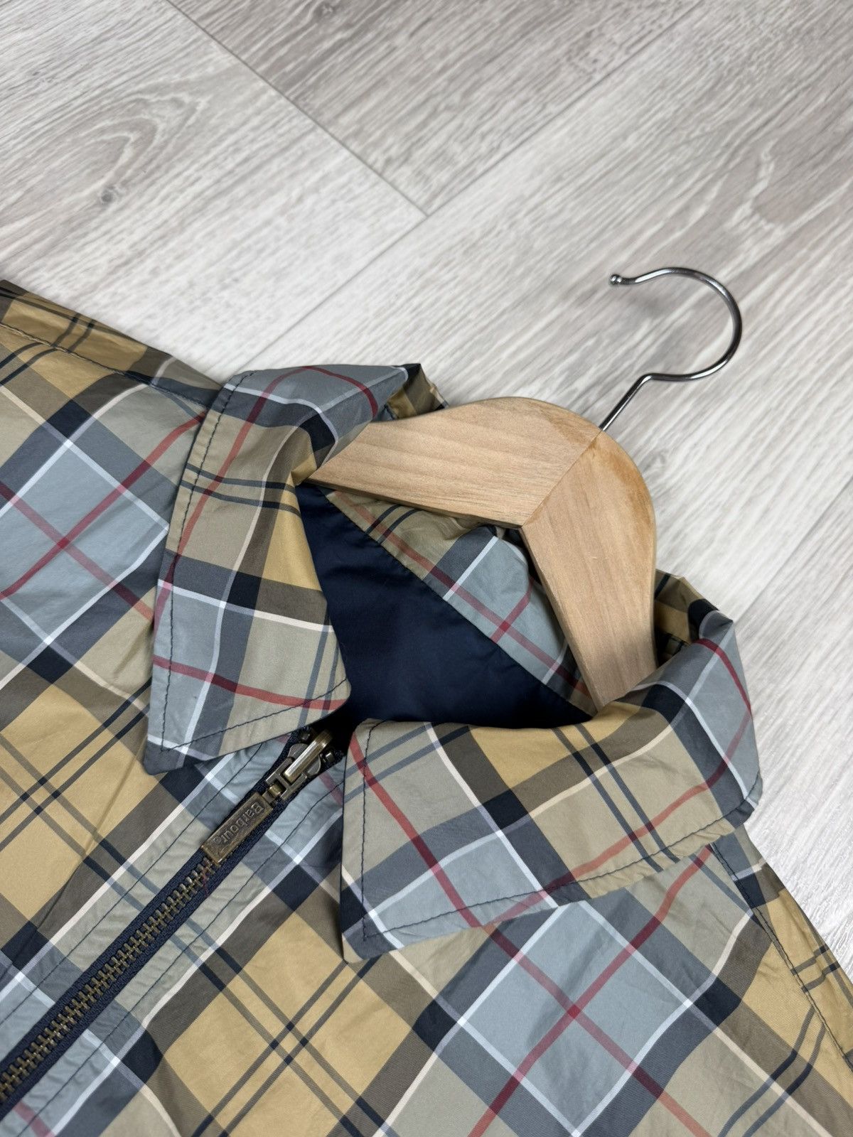Barbour Barbour Men’s Jacket Reversible Plaid Checkered Windbreaker Size US XL / EU 56 / 4 - 5 Thumbnail