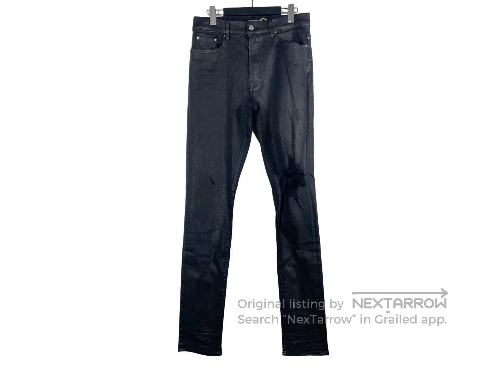 Amiri Amiri Waxed Knee Distressing Jeans. Size US 36 / EU 52 - 1 Thumbnail