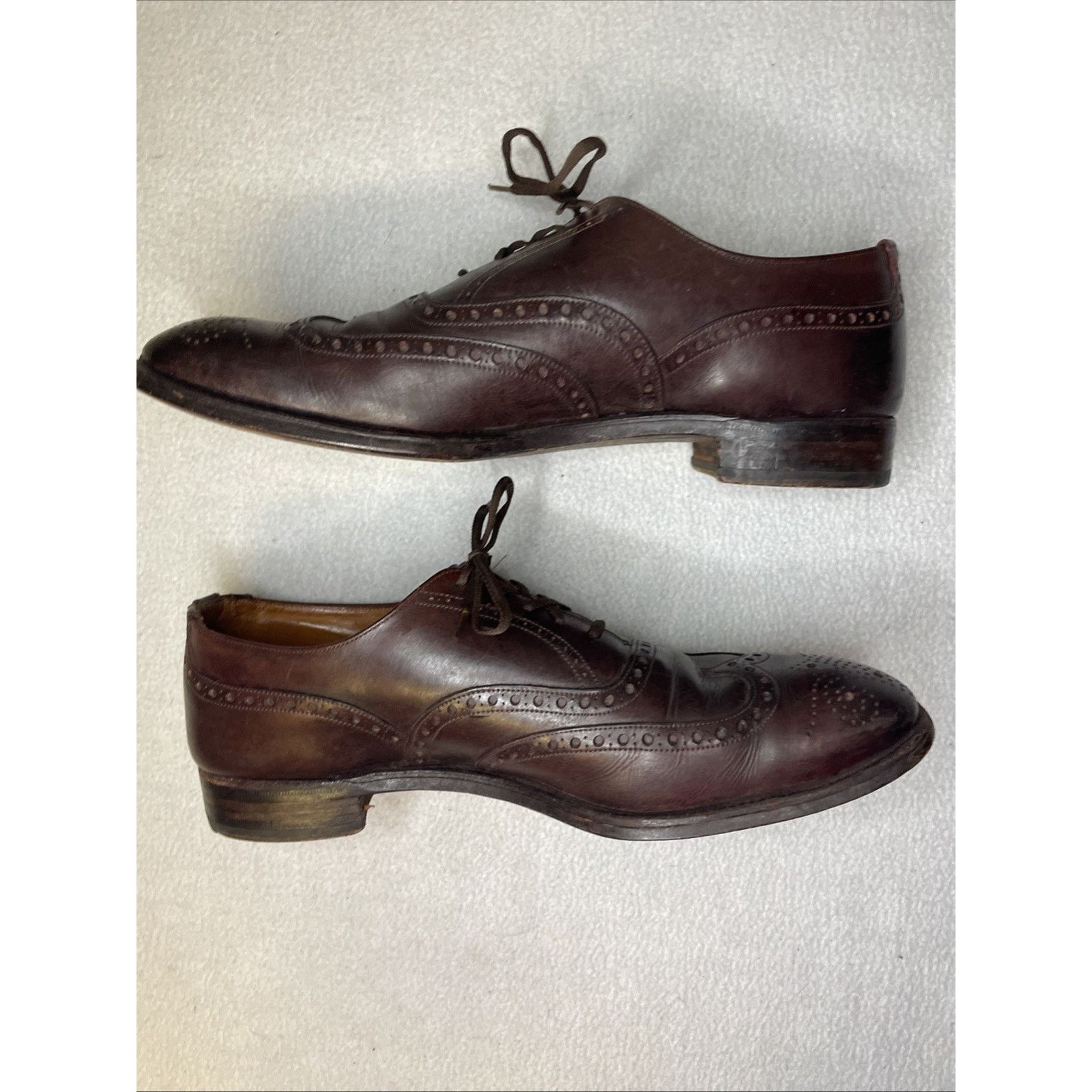 Brooks Brothers Vtg Brooks Brothers Devon England Wingtip Brown Leather 11.5 Size US 11.5 / EU 44-45 - 7 Thumbnail