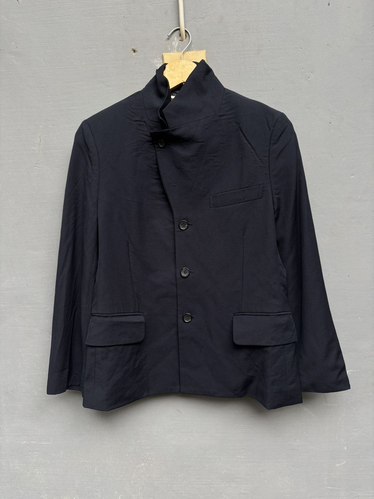 Vintage comme des garcons wool asymmetrical jacket