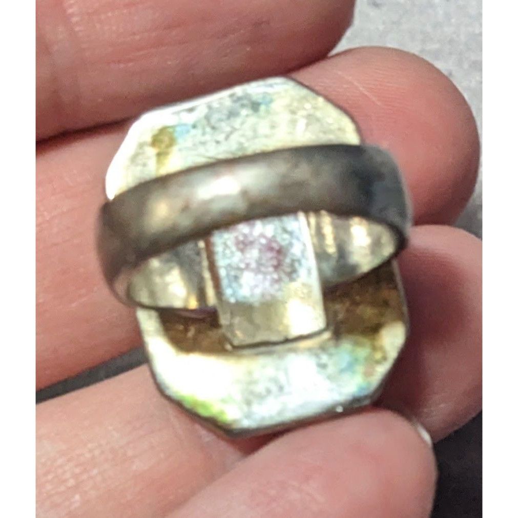 Other Vintage Topaz Glass Rhinestone Gemmed Statement Ring Size 6 Size ONE SIZE - 16 Thumbnail