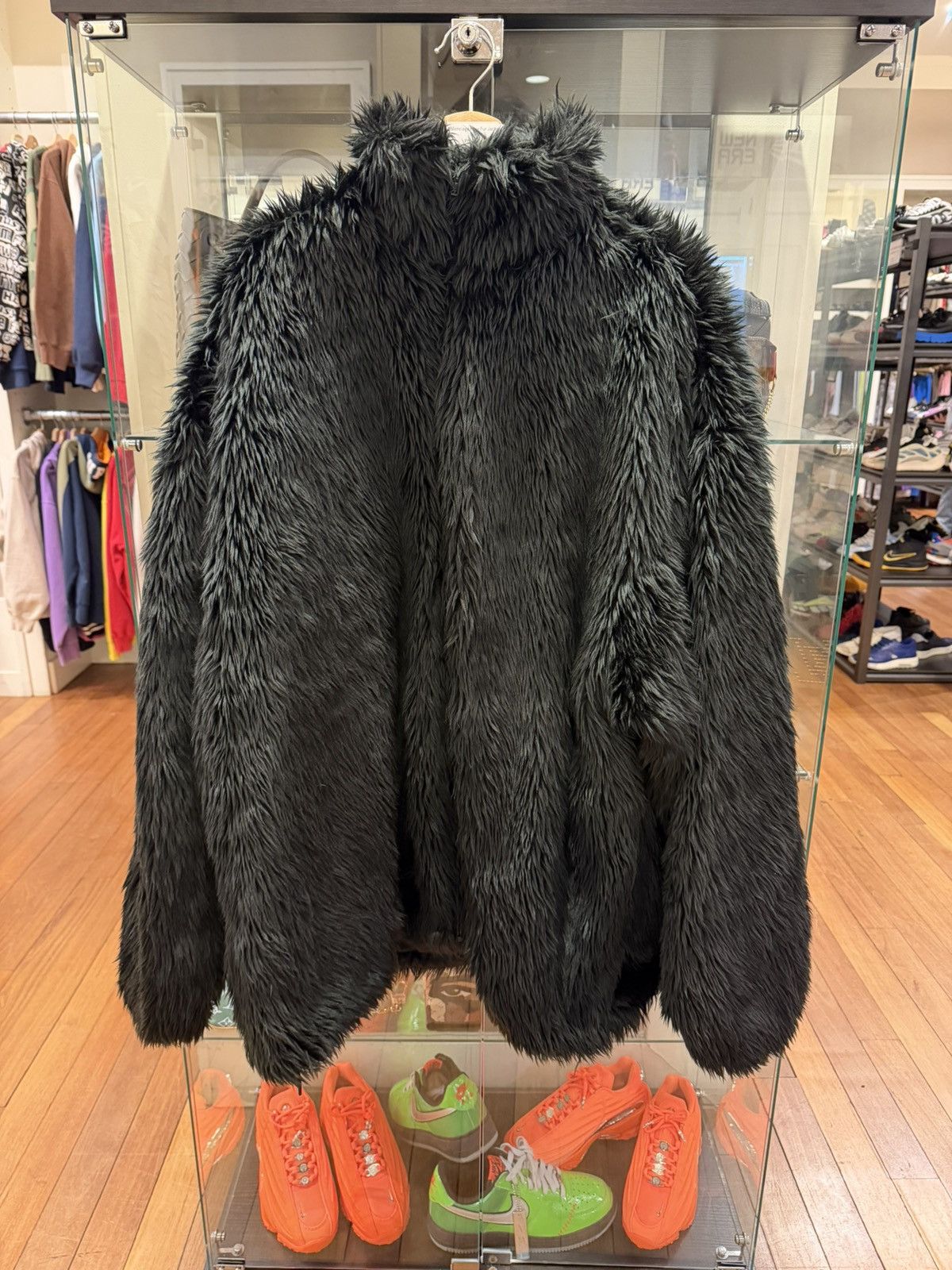 Balenciaga Balenciaga Faux Fur Jacket - Black Size US L / EU 52-54 / 3 - 1 Thumbnail