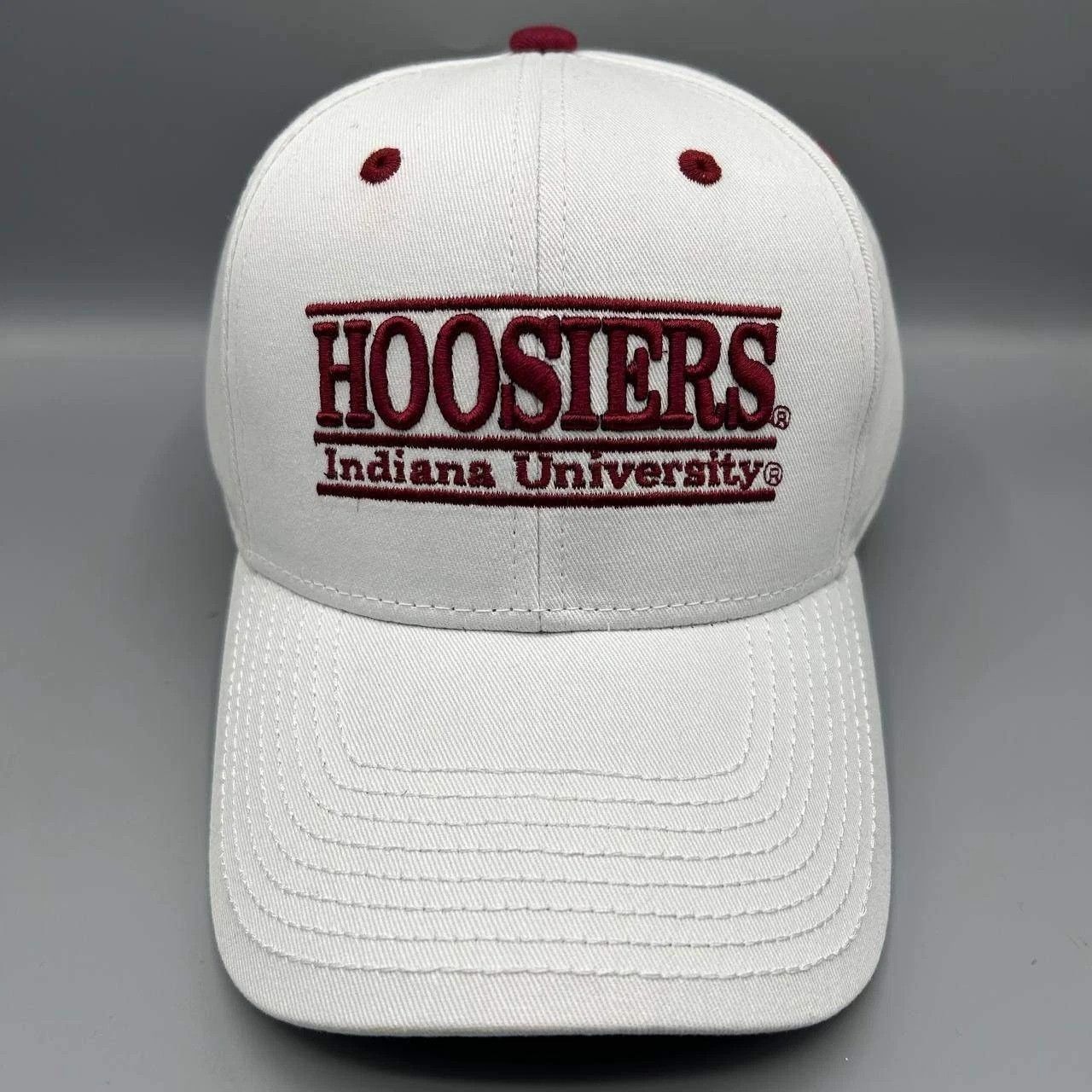 The Game Vintage Indiana Hoosiers Hat Men White NCAA Snap Back Cotton Size ONE SIZE - 1 Thumbnail