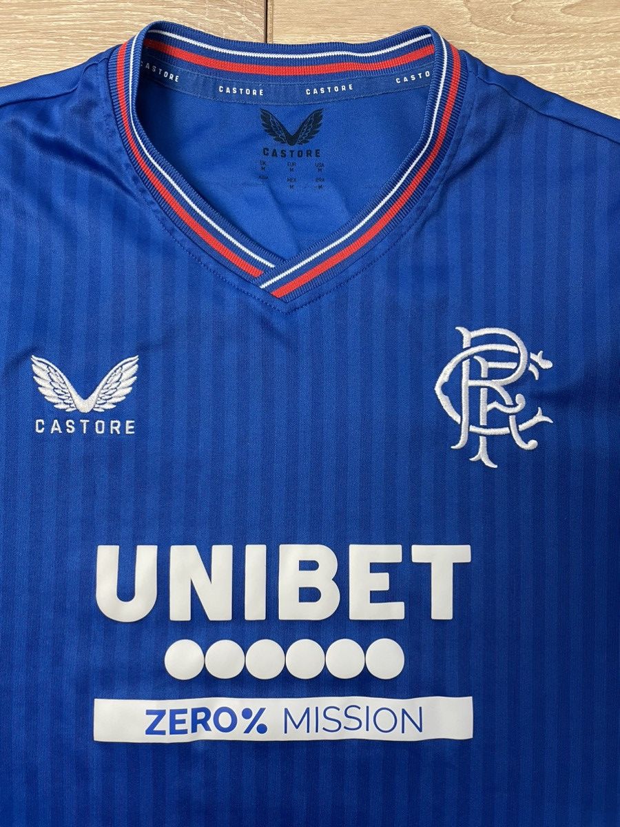 Castore 2023-24 Rangers Castore Home Shirt football jersey Soccer M Size US M / EU 48-50 / 2 - 5 Thumbnail