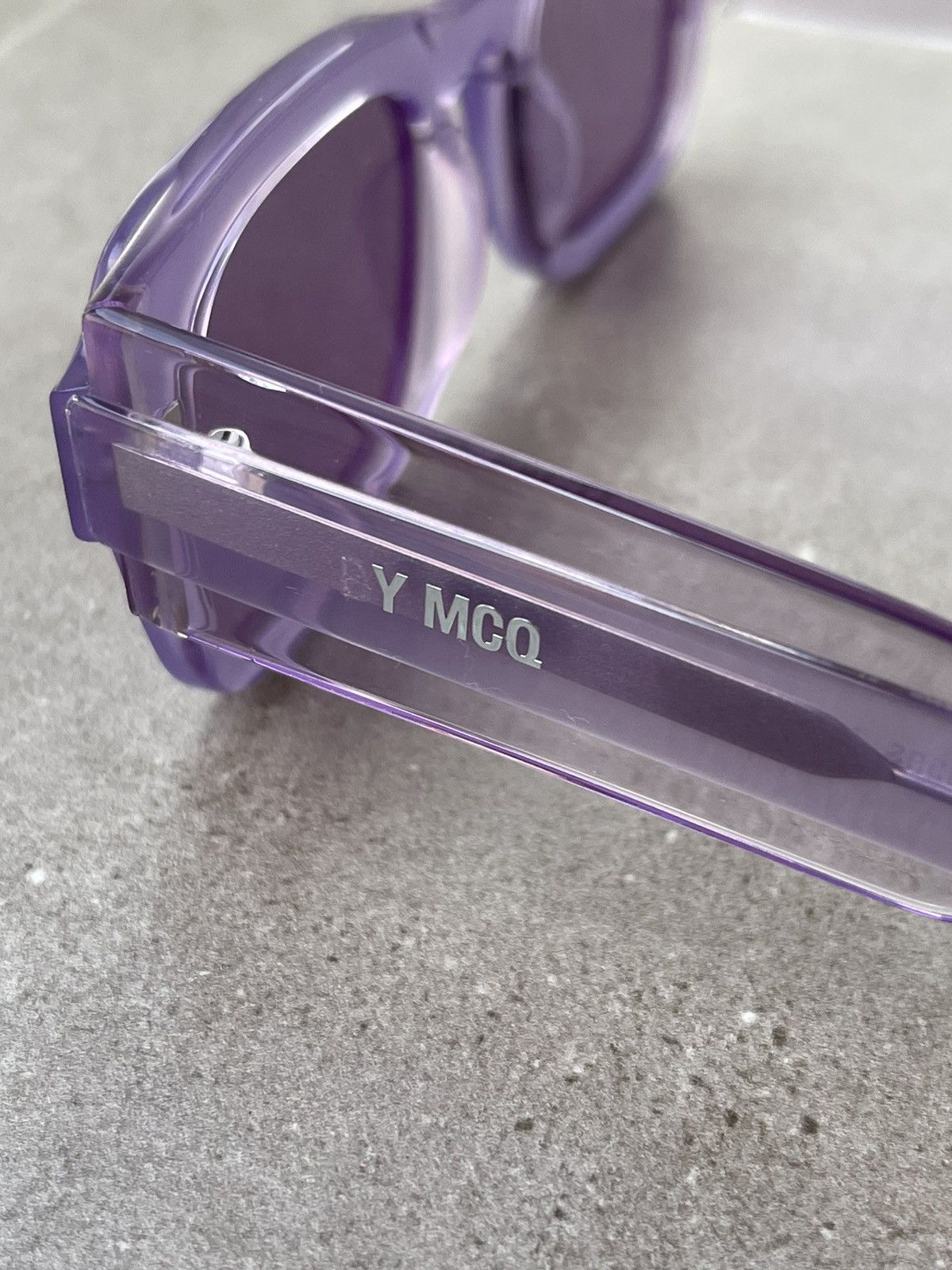 Alexander McQueen × McQ Alexander McQueen !DS! SS23 Alexander Mcqueen MQ0359S Violet Square Sunglasses Size ONE SIZE - 21 Thumbnail