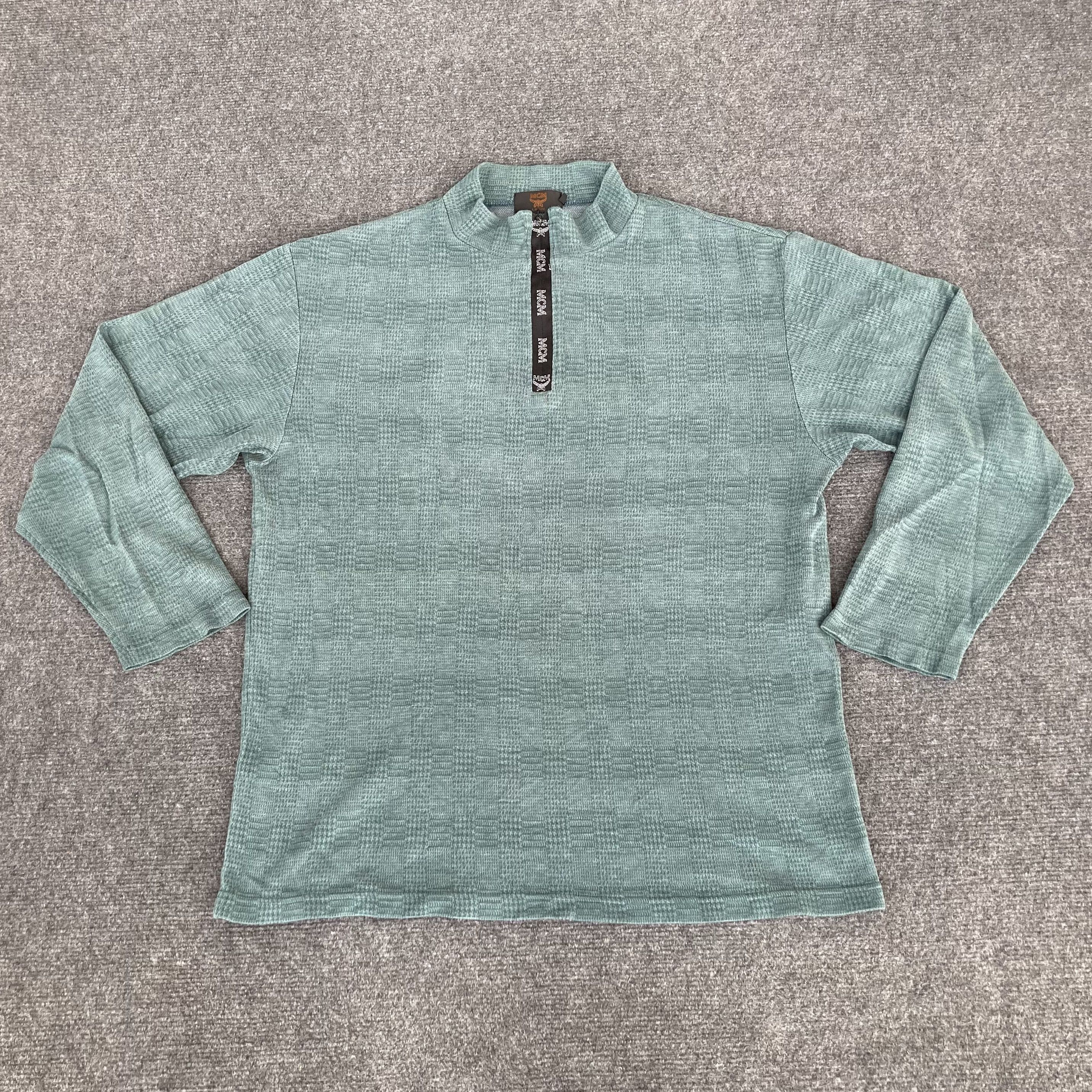 Vintage MCM LEGERE Zipper 90s Streetwear shirt