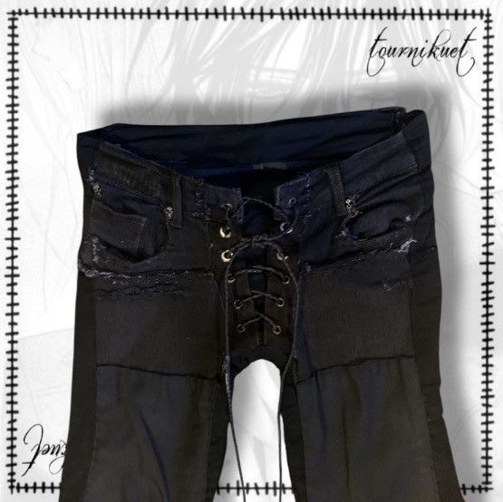 If Six Was Nine ifsixwasnine ssb sera laceup denim Size US 28 / EU 44 - 3 Thumbnail
