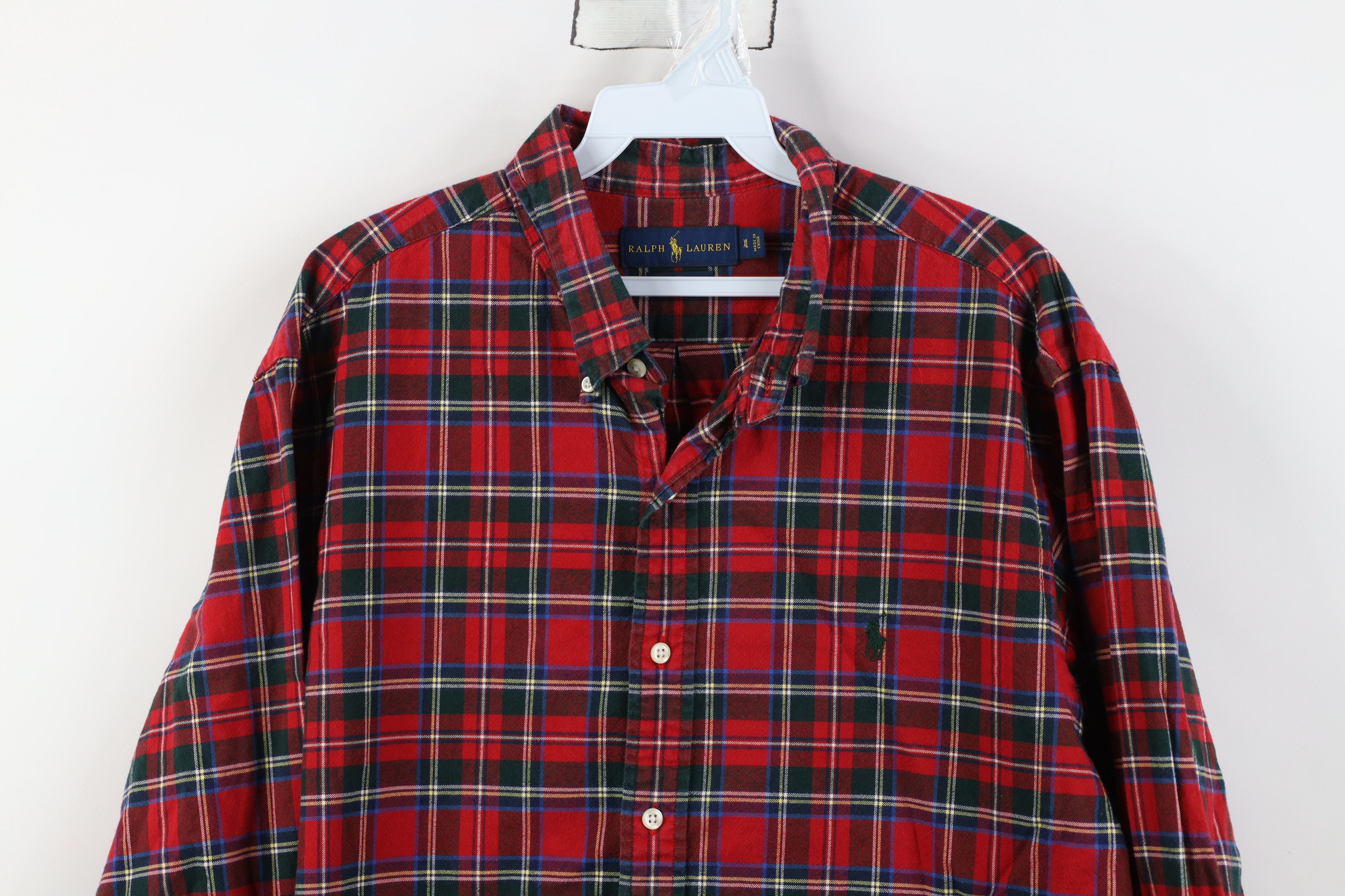 Ralph Lauren Vintage Y2K Ralph Lauren Collared Button Down Shirt Plaid Size US XL / EU 56 / 4 - 2 Thumbnail