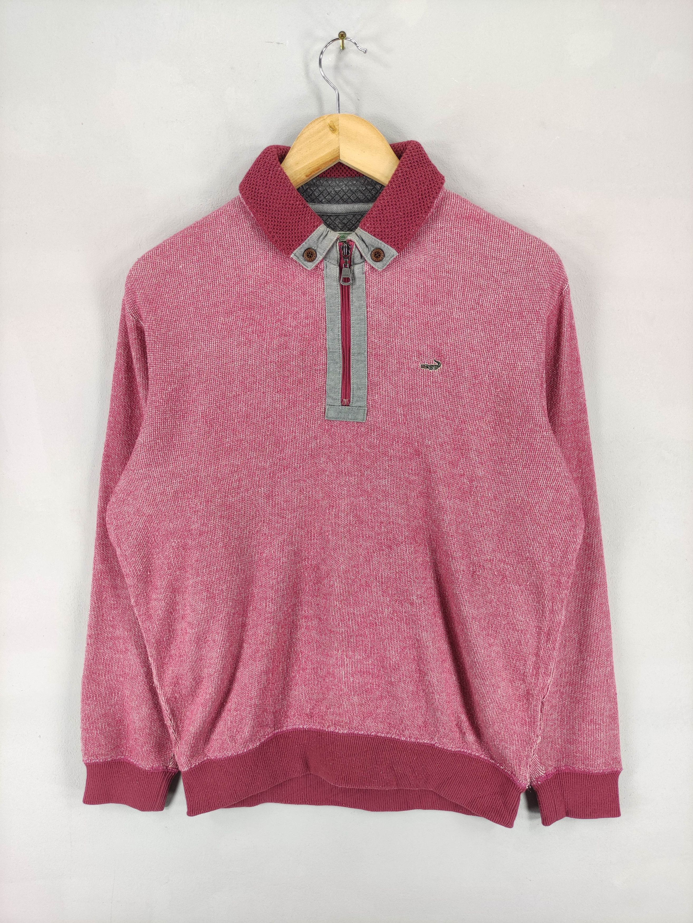 Japanese Brand Vintage Crocodile Sweater Half Zipper Small Logo Size US M / EU 48-50 / 2 - 1 Thumbnail