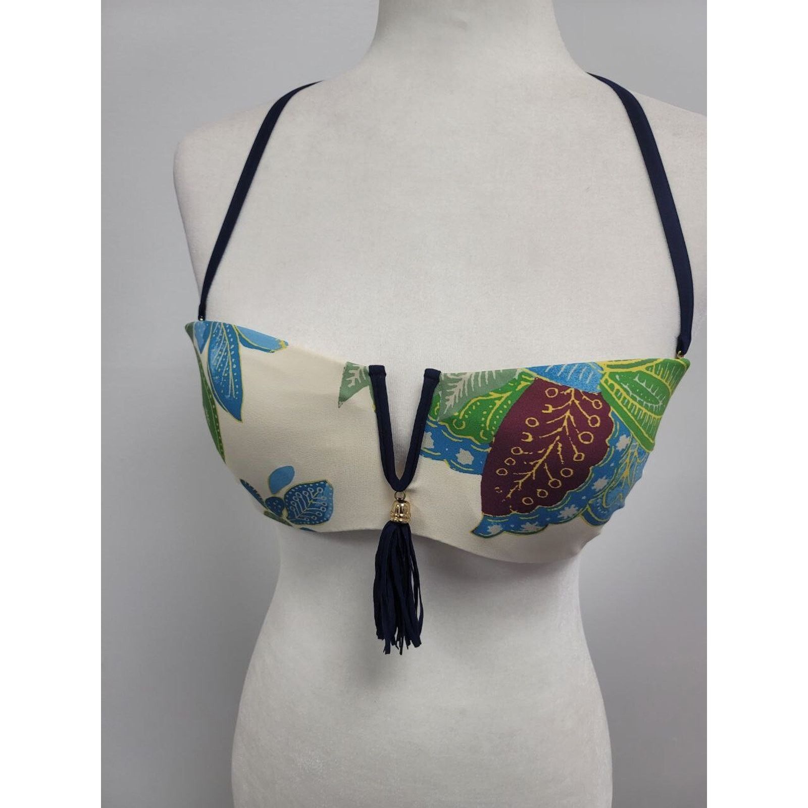 Tory Burch TORY BURCH Women Underwire Bandeau Print Petite S A000066 Size ONE SIZE - 7 Thumbnail
