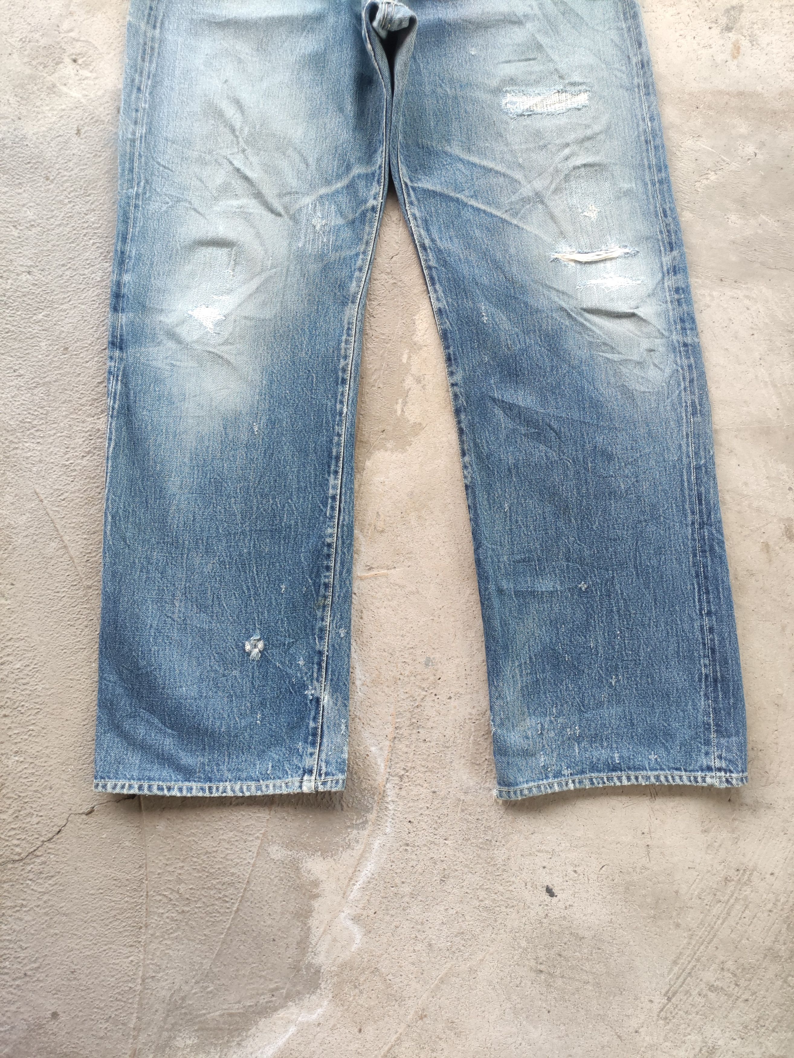Studio D'Artisan Vintage Studio D Artisan Button Baggy Selvedge Distressed Size US 34 / EU 50 - 5 Thumbnail