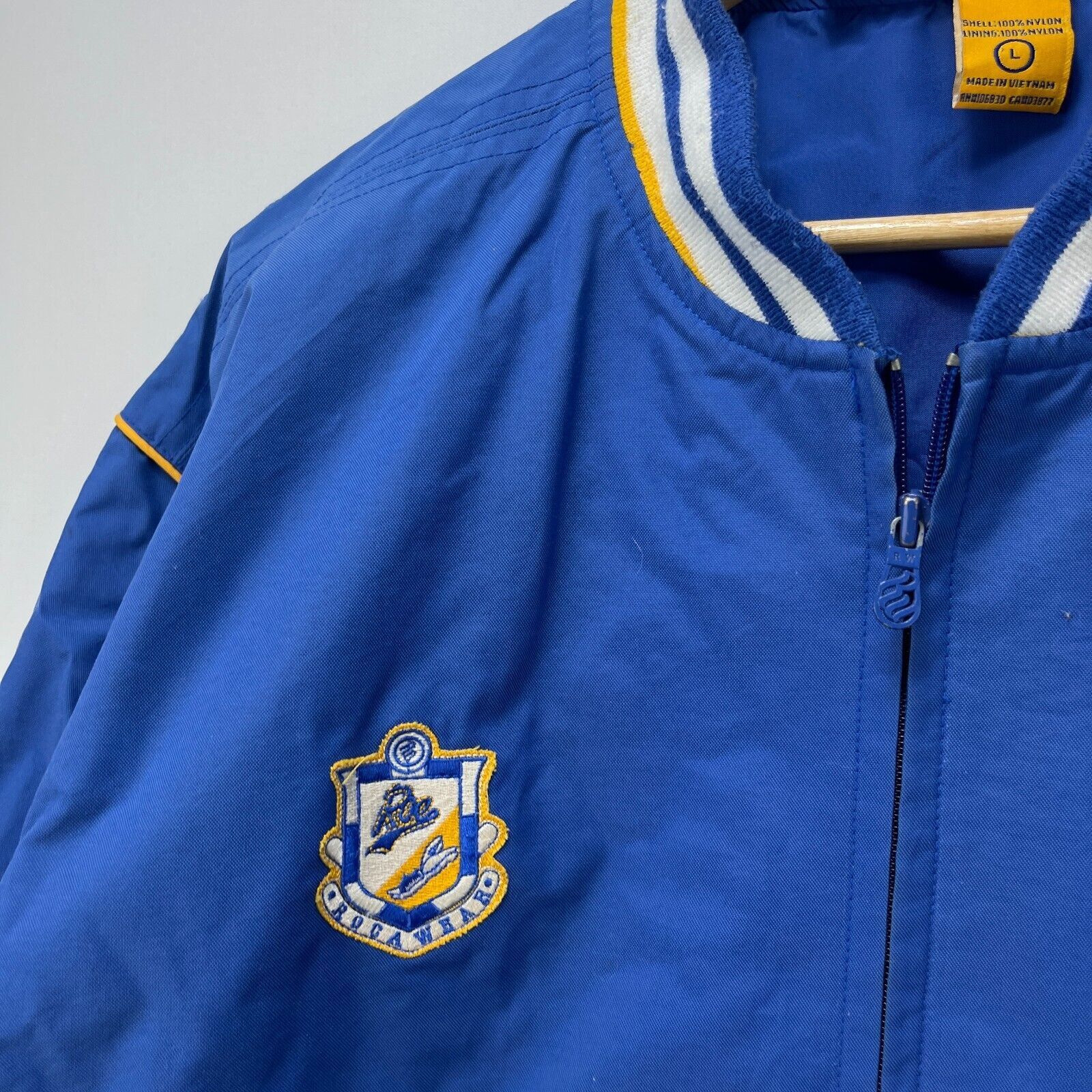 Rocawear × Vintage Vintage Y2K Rocawear Letterman Varsity Jacket Zip Up Large Size US L / EU 52-54 / 3 - 6 Thumbnail