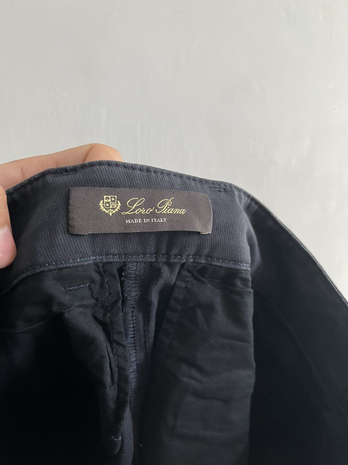 Loro Piana Loro Piana Straight Cut Cuffed Pants Dark Blue Size 32" / US 10 / IT 46 - 6 Thumbnail
