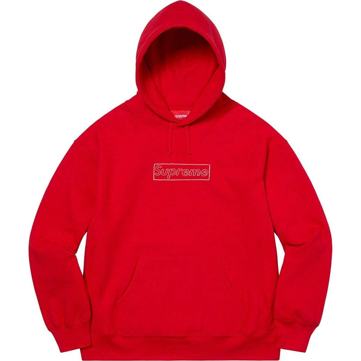 Kaws × Supreme Supreme Kaws Box Logo Hoodie (Chalk Logo Hoodie) Size US XXL / EU 58 / 5 - 1 Thumbnail