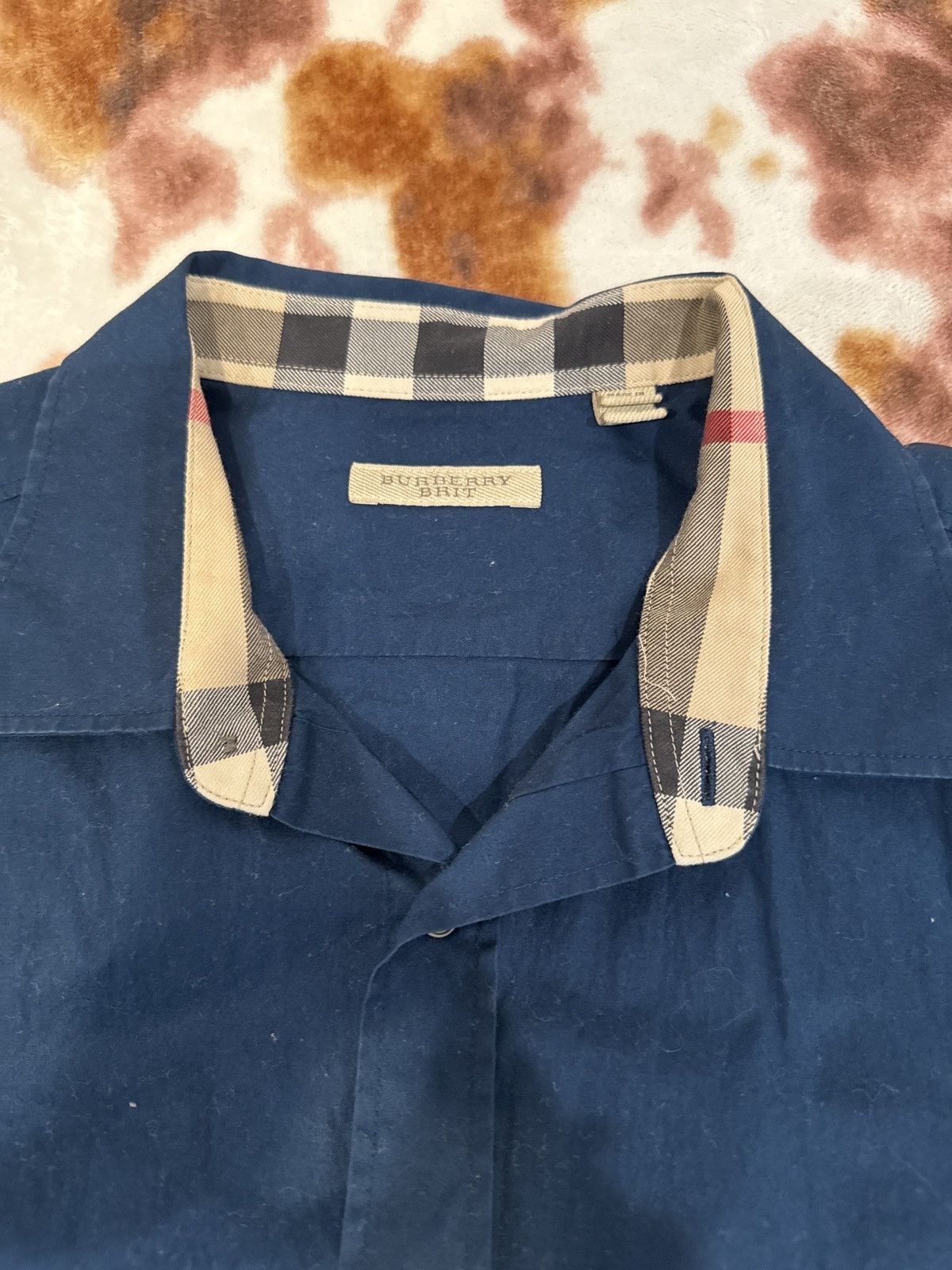 Burberry Burberry classic teal dress shirt Size 44R - 2 Thumbnail
