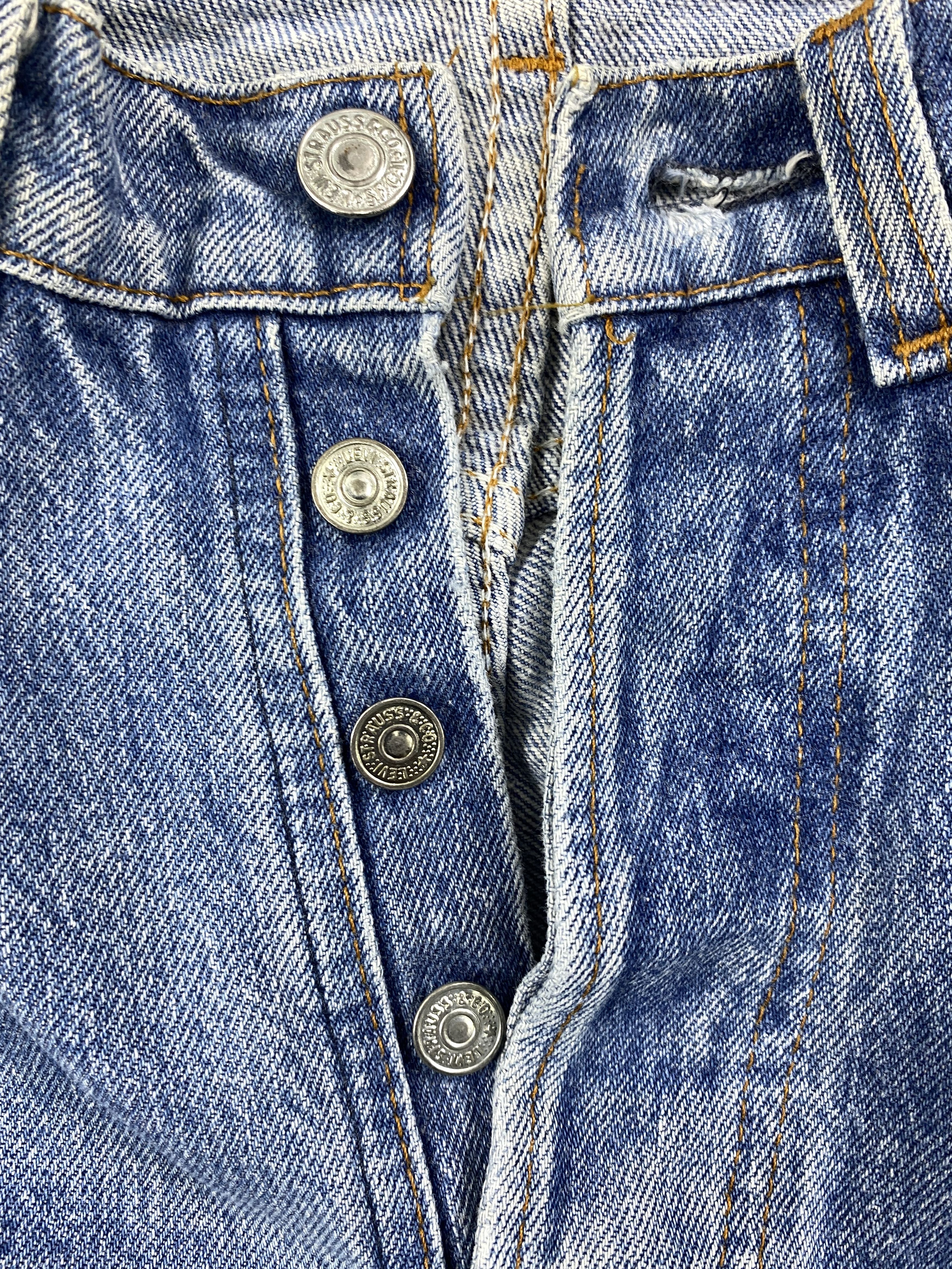 Levi's Distressed Blue Vintage Levi's 501 31x33.5 Denim -JN1538 Size US 31 - 6 Thumbnail