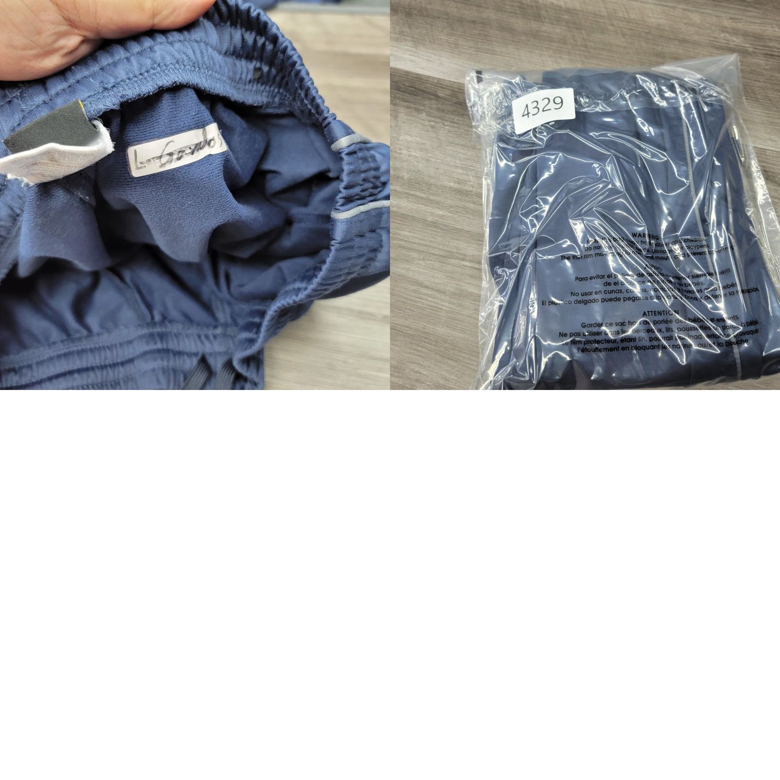 Spalding VINTAGE Spalding Pants Men L Blue Drawstring Track Sweatpants Jogger Gym 80s Mens Size US 33 - 9 Thumbnail