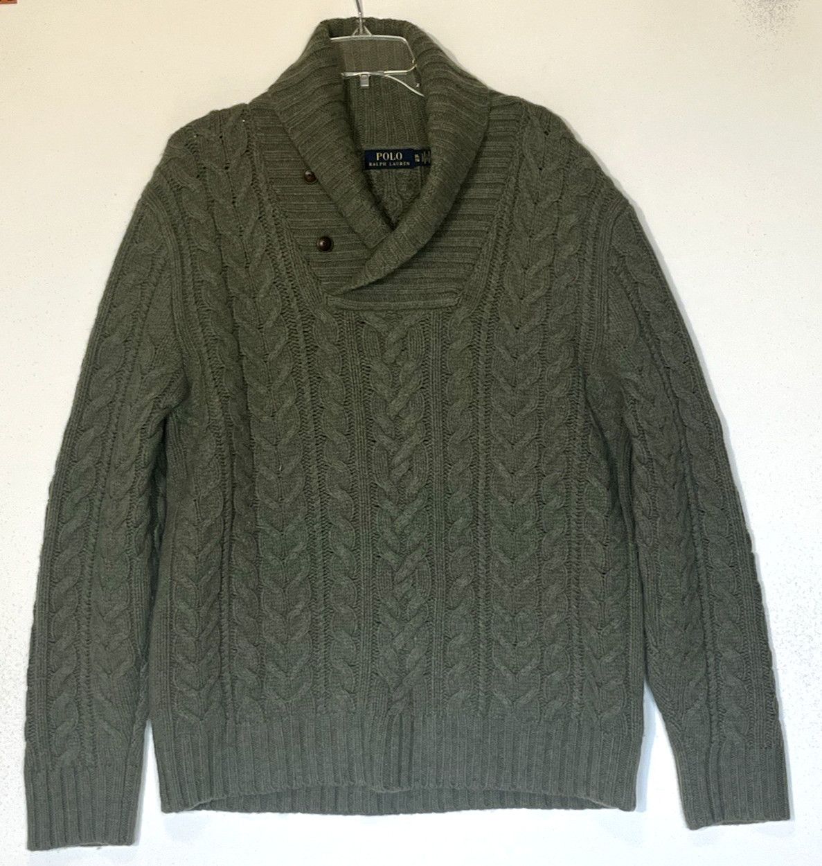 Polo Ralph Lauren Polo Ralph Lauren Aran Cable Knit Sweater Size US XL / EU 56 / 4 - 1 Thumbnail