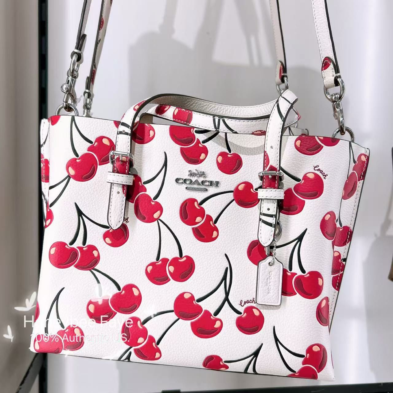 Coach Mollie Tote Bag 25 With Cherry Print CY695 | Grailed