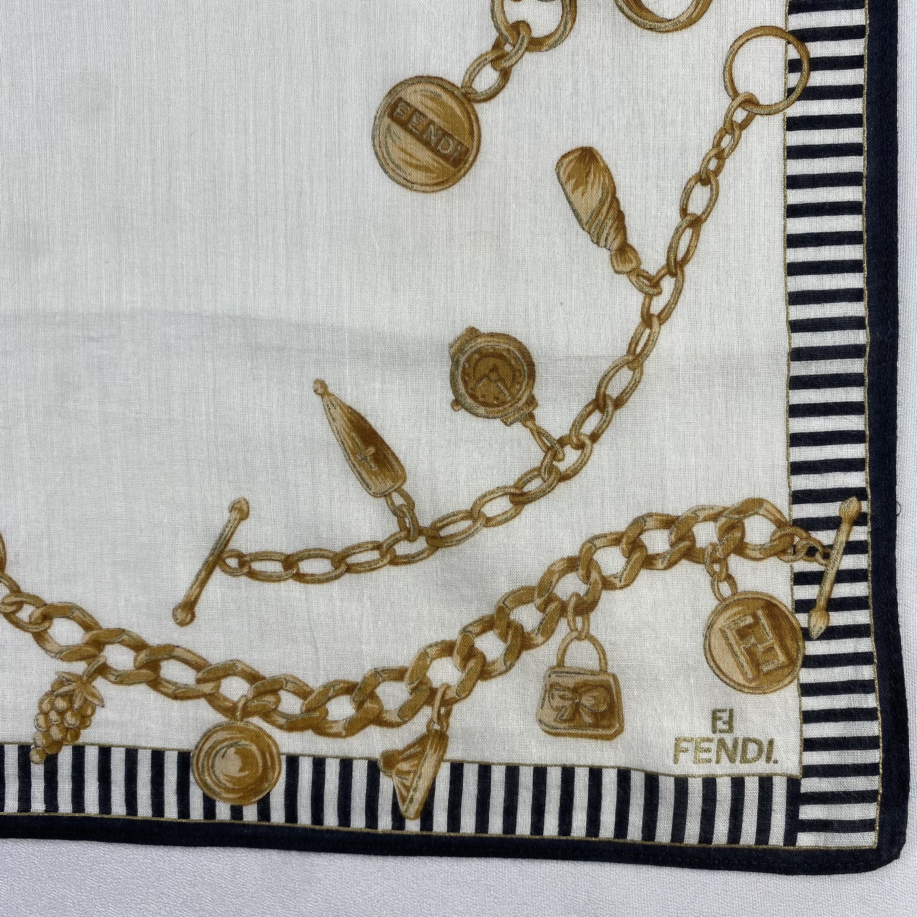 Vintage Fendi Handkerchief / Neckerchief / Bandana-P577 Size ONE SIZE - 3 Thumbnail