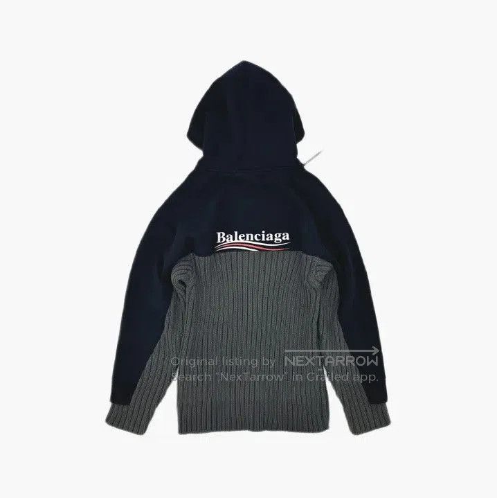 Balenciaga Balenciaga Black Hooded Sweatshirt with Logo. Size US S / EU 44-46 / 1 - 3 Thumbnail