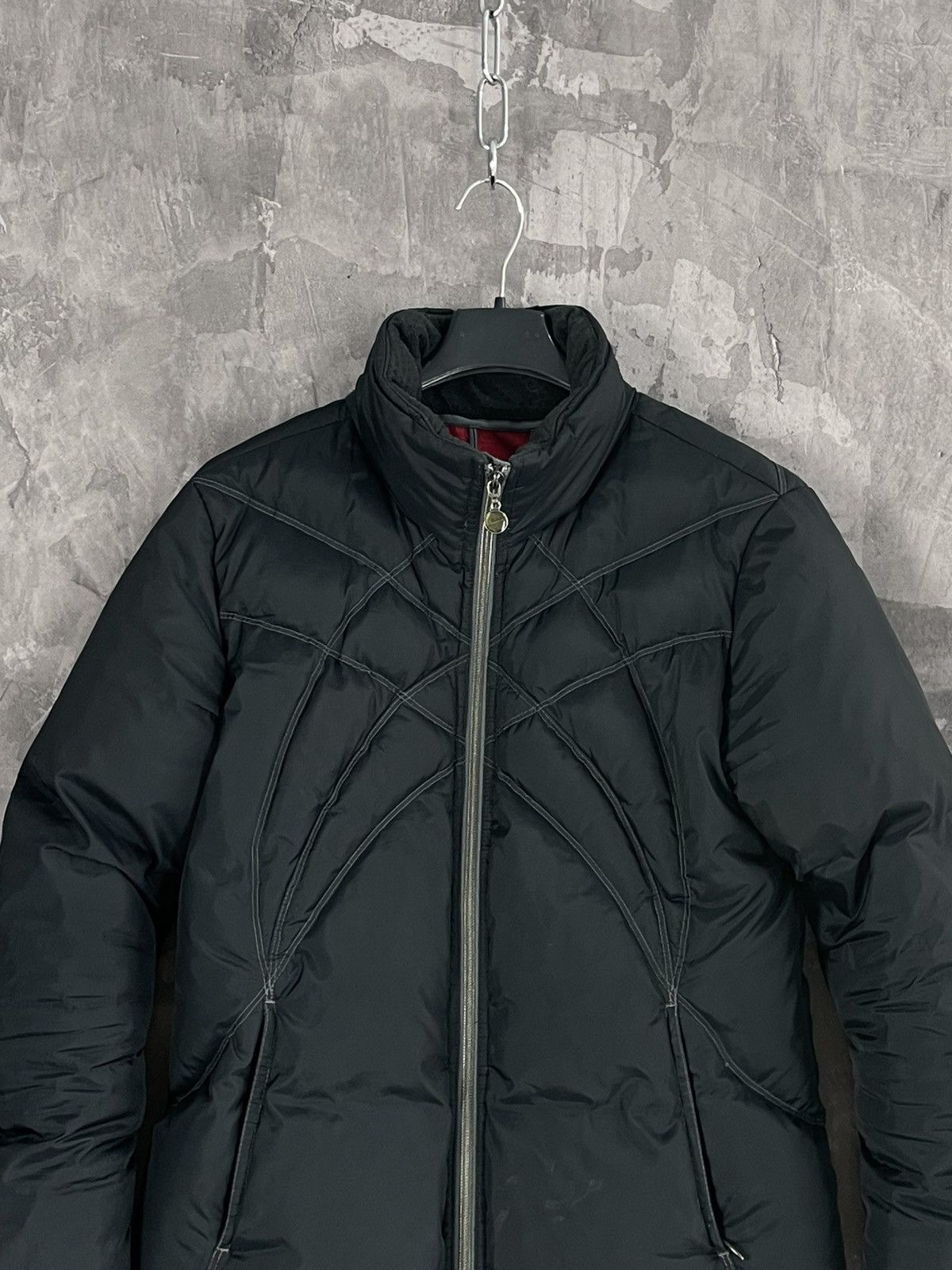 Japanese Brand × Nike × Vintage Nike Vintage 90s Small Logo Black Down Jacket Winter Puffer Size S / US 4 / IT 40 - 2 Thumbnail