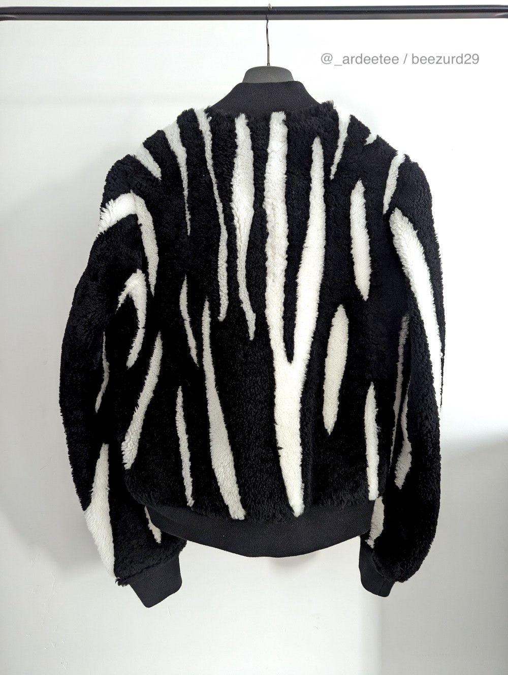 Rick Owens 💥*NWT* RARE SHEARLING GETHSEMANE ZEBRA FLIGHT JACKET Size US S / EU 44-46 / 1 - 5 Thumbnail