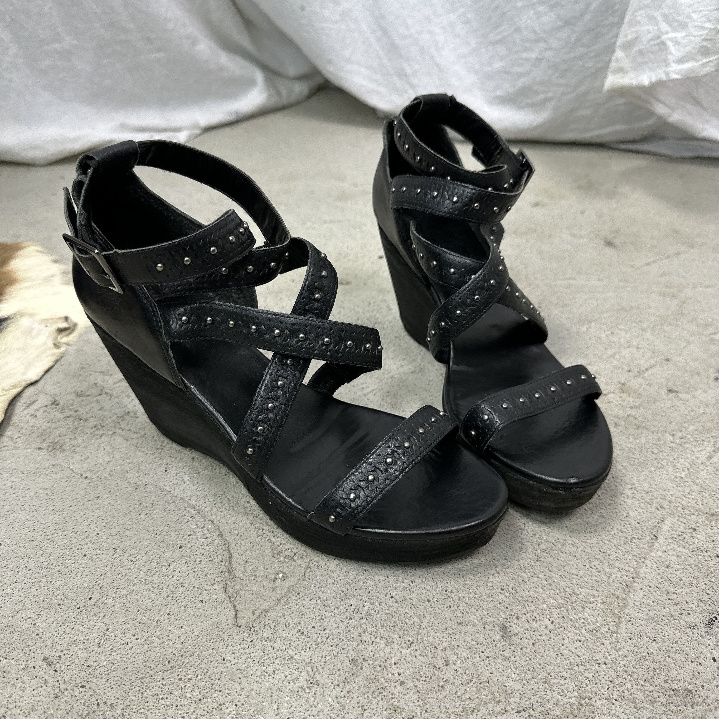 Vintage Vintage Wrapped Studded Faith by El Dantes Platforms Y2K Size US 8 / IT 38 - 8 Thumbnail