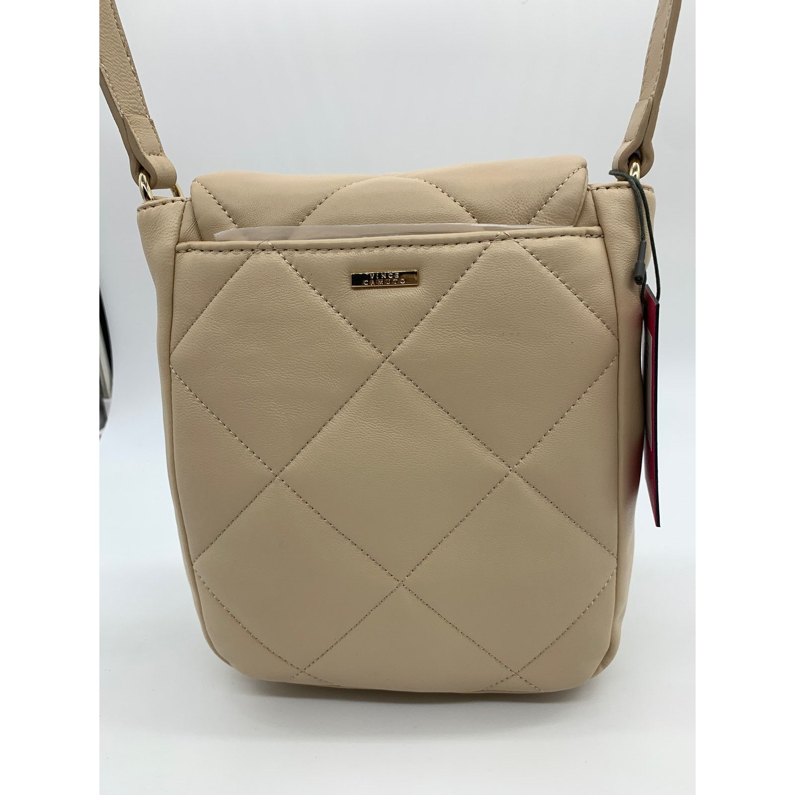 Vince Camuto Vince Camuto Quilted Leather Crossbody Doty Womens Purse Size ONE SIZE - 11 Thumbnail
