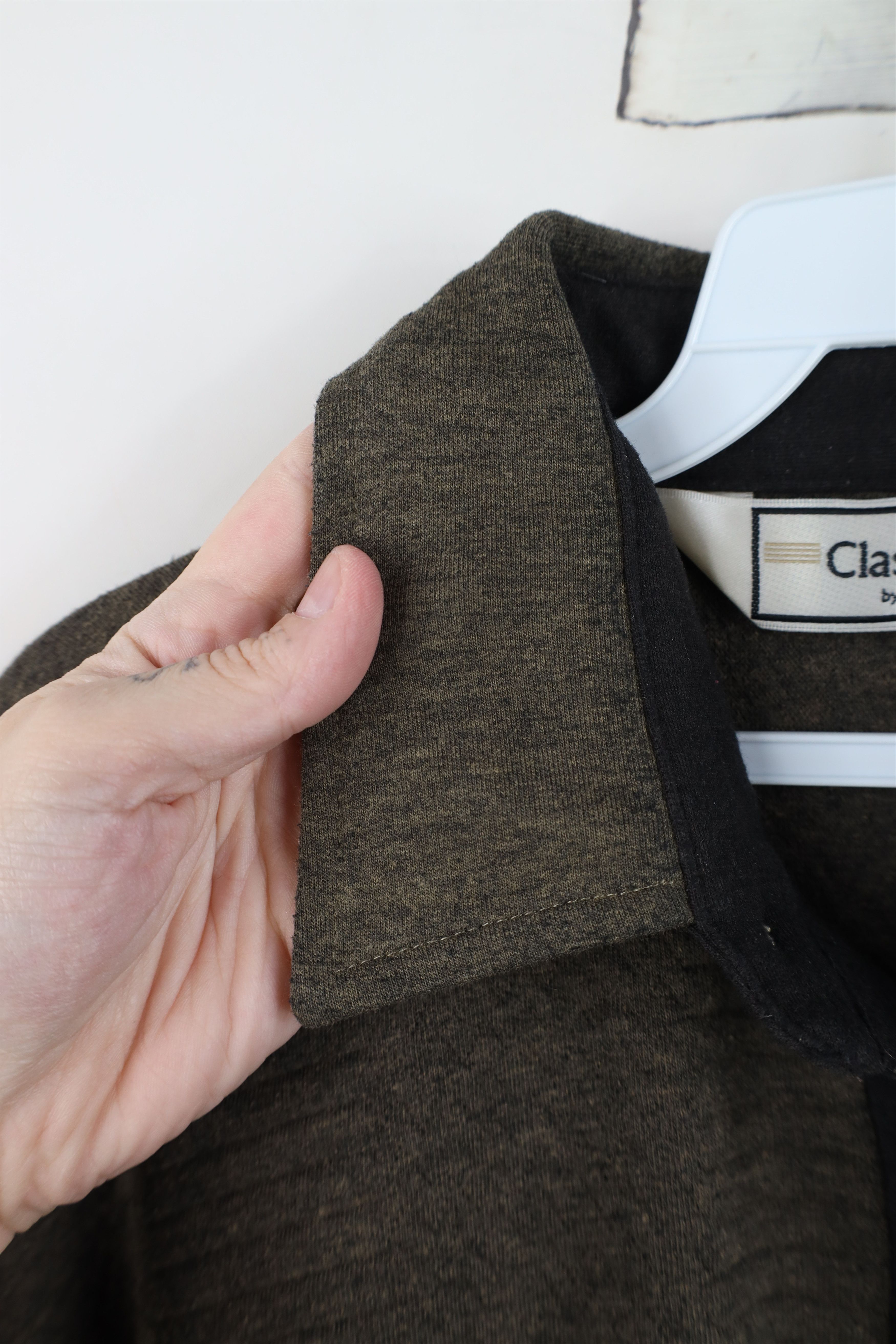 Vintage Vintage 90s Streetwear Textured Knit Collared Pullover Polo Size US L / EU 52-54 / 3 - 9 Thumbnail