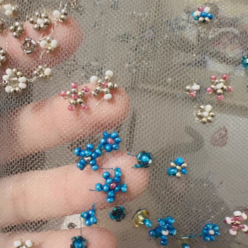 Valentino Valentino Blue studded bead dress Size M / US 6-8 / IT 42-44 - 4 Thumbnail