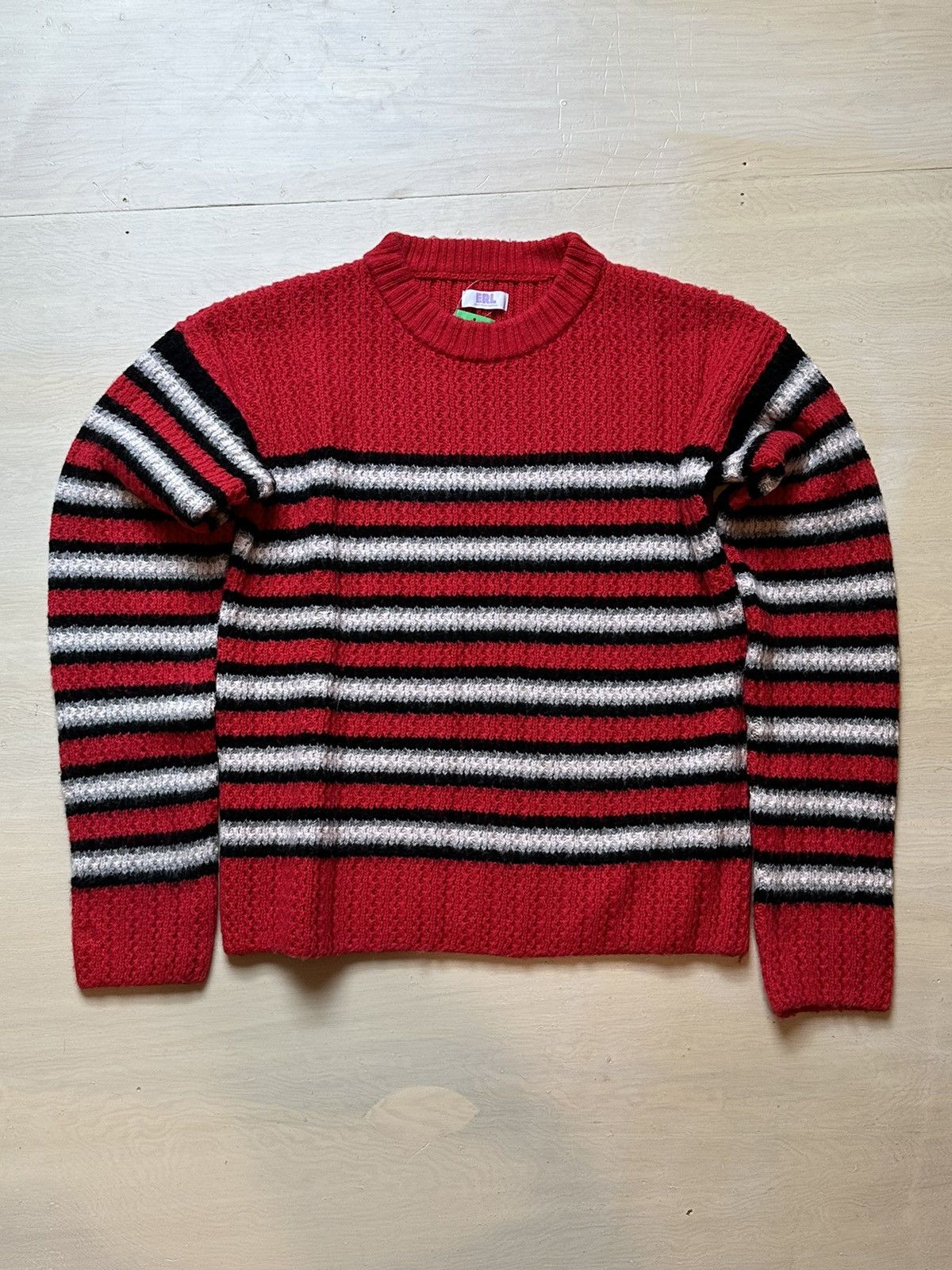 ERL Multi-Stripe Knit Crewneck Sweater