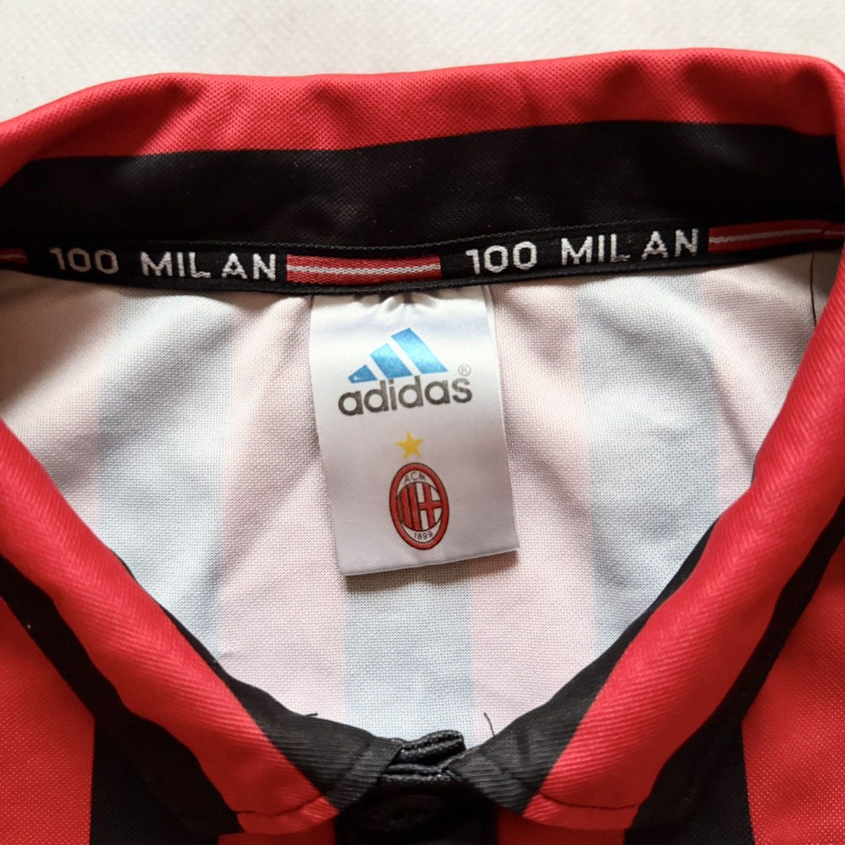 Vintage Retro Replica Adidas Milan 1999-00 Red Home Shirt Jersey Tee Size US XL / EU 56 / 4 - 9 Thumbnail