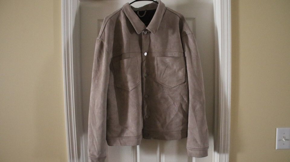 Menace Mennace grey suede jacket. Size US XXL / EU 58 / 5 - 1 Thumbnail