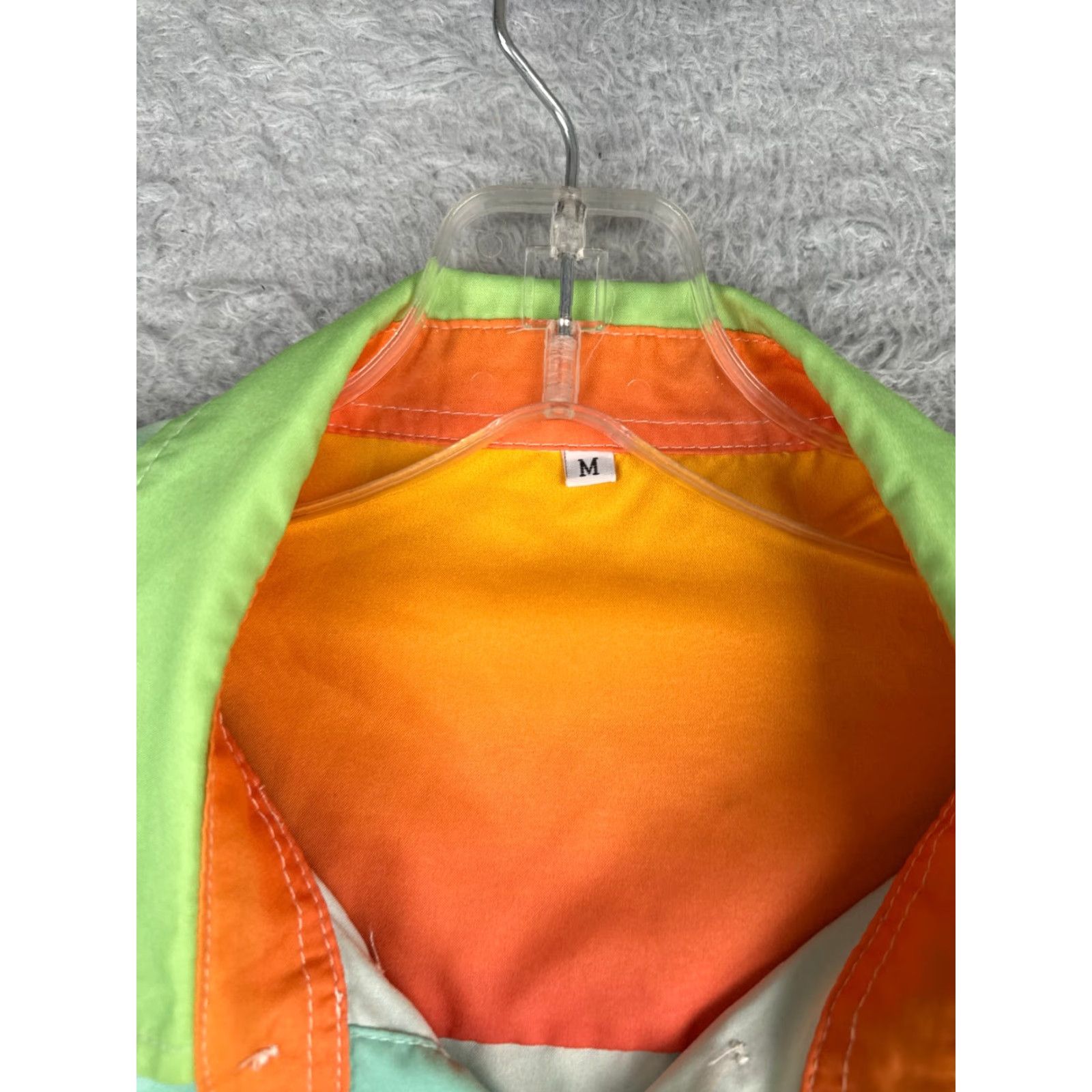 Vintage VINTAGE Precast Structural Solutions Shirt Men Medium Blue Orange Palm Sunset Hawaiian Size US M / EU 48-50 / 2 - 6 Thumbnail