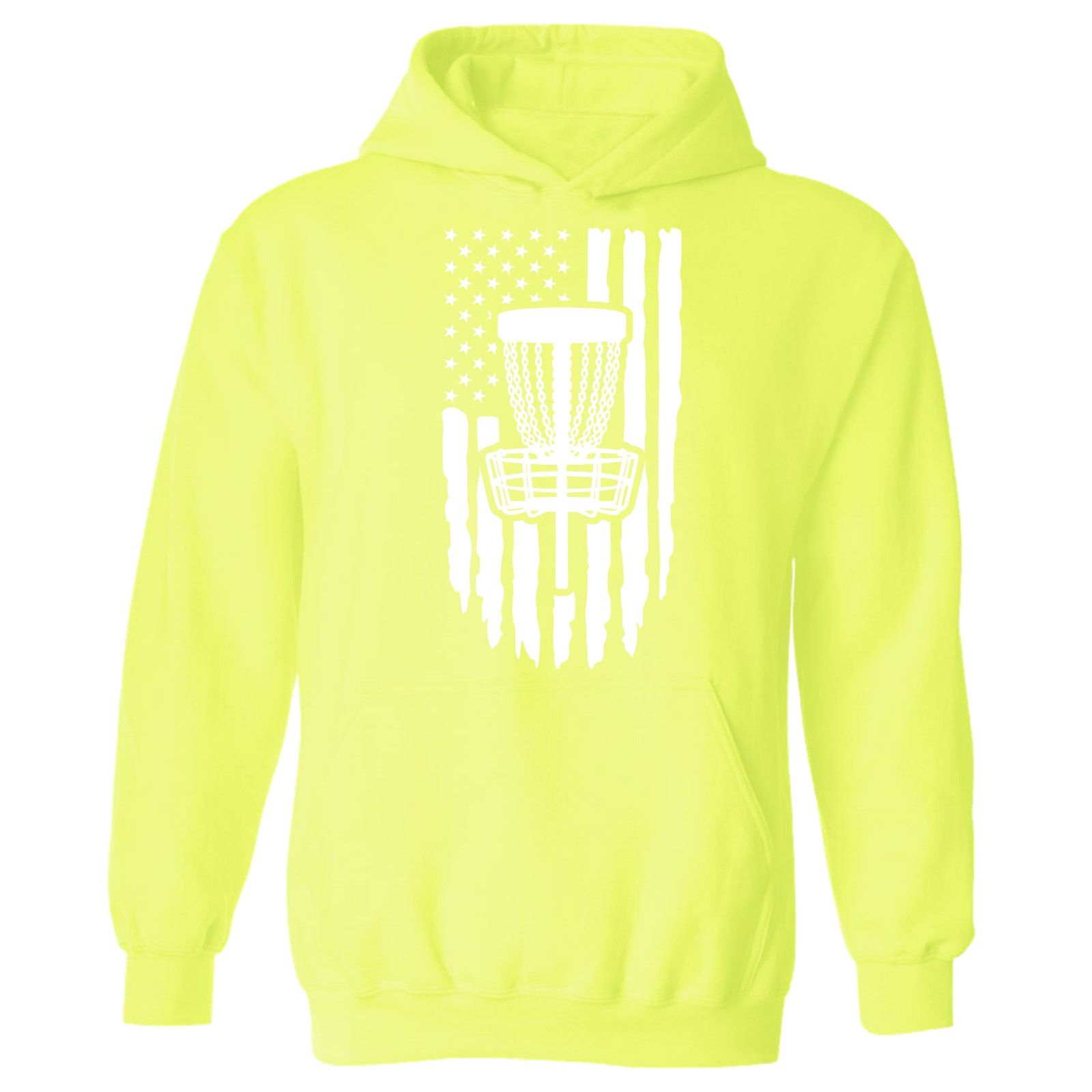 Gildan Disc Golf Hoodie PATRIOTIC AMERICAN Flag Sweatshirt Size US L / EU 52-54 / 3 - 13 Thumbnail