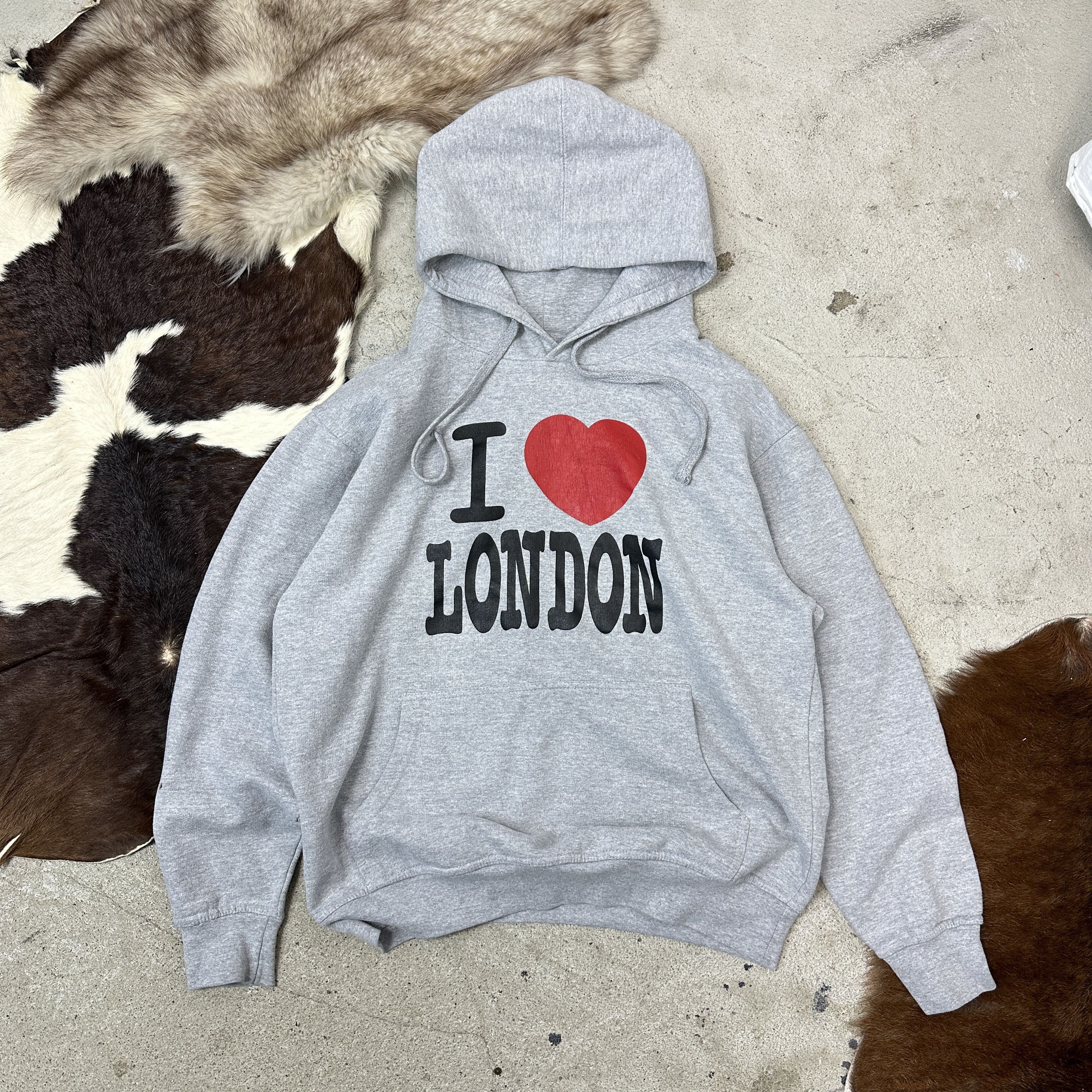 Vintage Vintage Streetwear Printed I Love London Hoodie Y2K Size US M / EU 48-50 / 2 - 2 Thumbnail