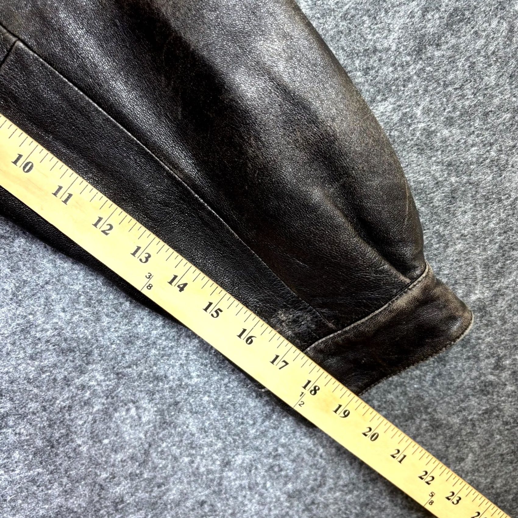 Vintage Wilsons Leather Jacket Mens XL Black Lined Full Zip Grunge Punk Motorcycle Biker Size US XL / EU 56 / 4 - 6 Thumbnail