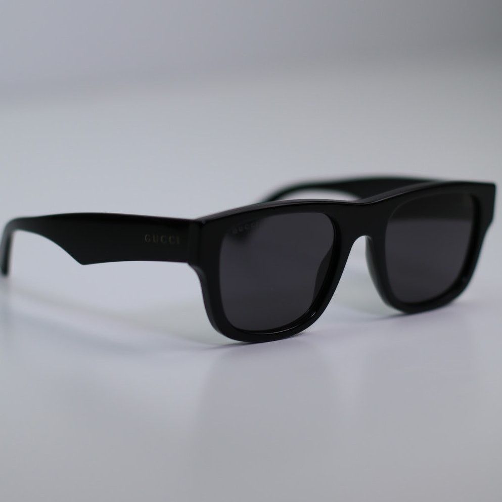 Gucci NEW Gucci Sunglasses GG1427S 001 Black Grey Men Authentic Size ONE SIZE - 3 Thumbnail