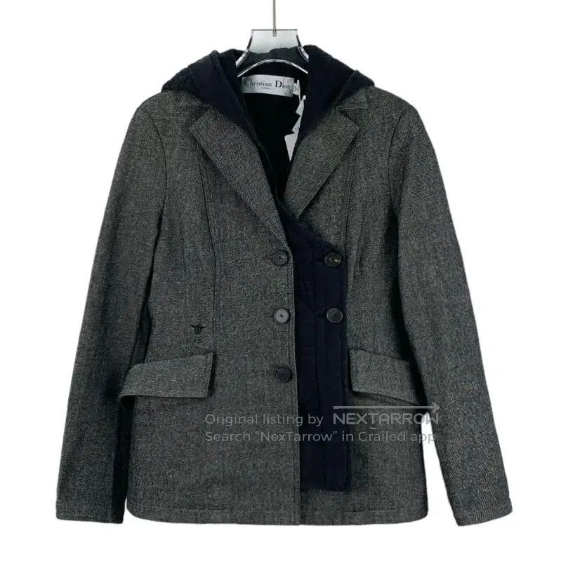 Dior Dior Gray Cotton Women's Jacket XS Size . Size XS / US 0-2 / IT 36-38 - 1 Thumbnail