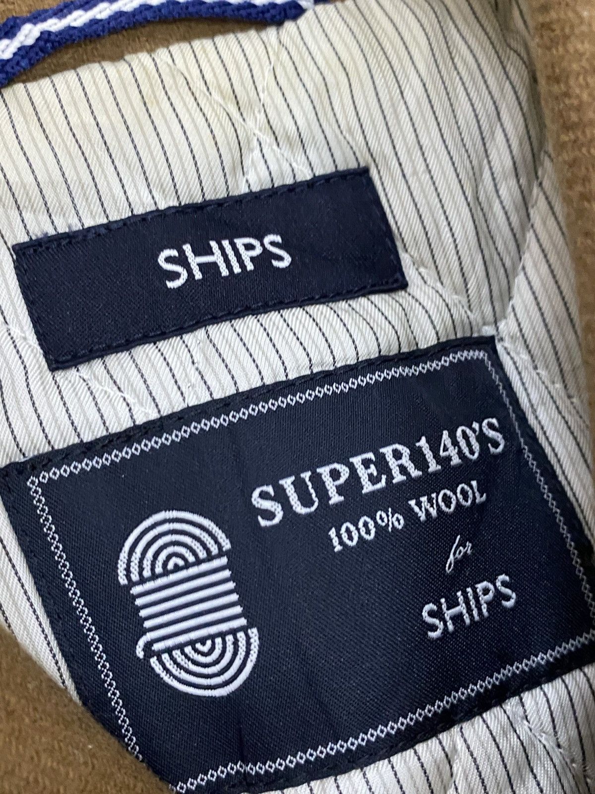 Ships Jet Blue Ship Super Wool Jacket Button Up Size US M / EU 48-50 / 2 - 8 Thumbnail