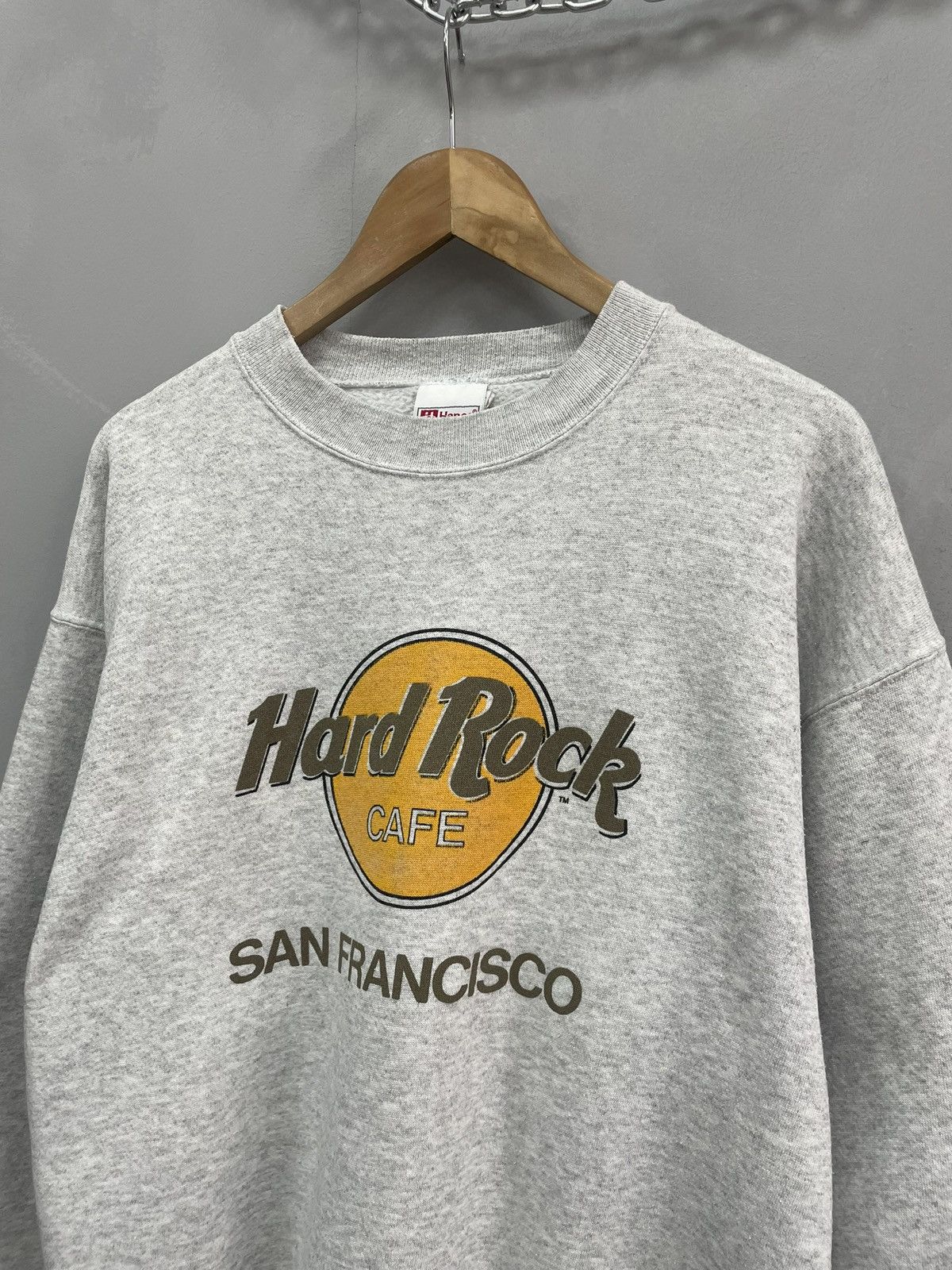 Hanes 90s retro Hard Rock cafe San Francisco sweatshirt Size US L / EU 52-54 / 3 - 3 Thumbnail