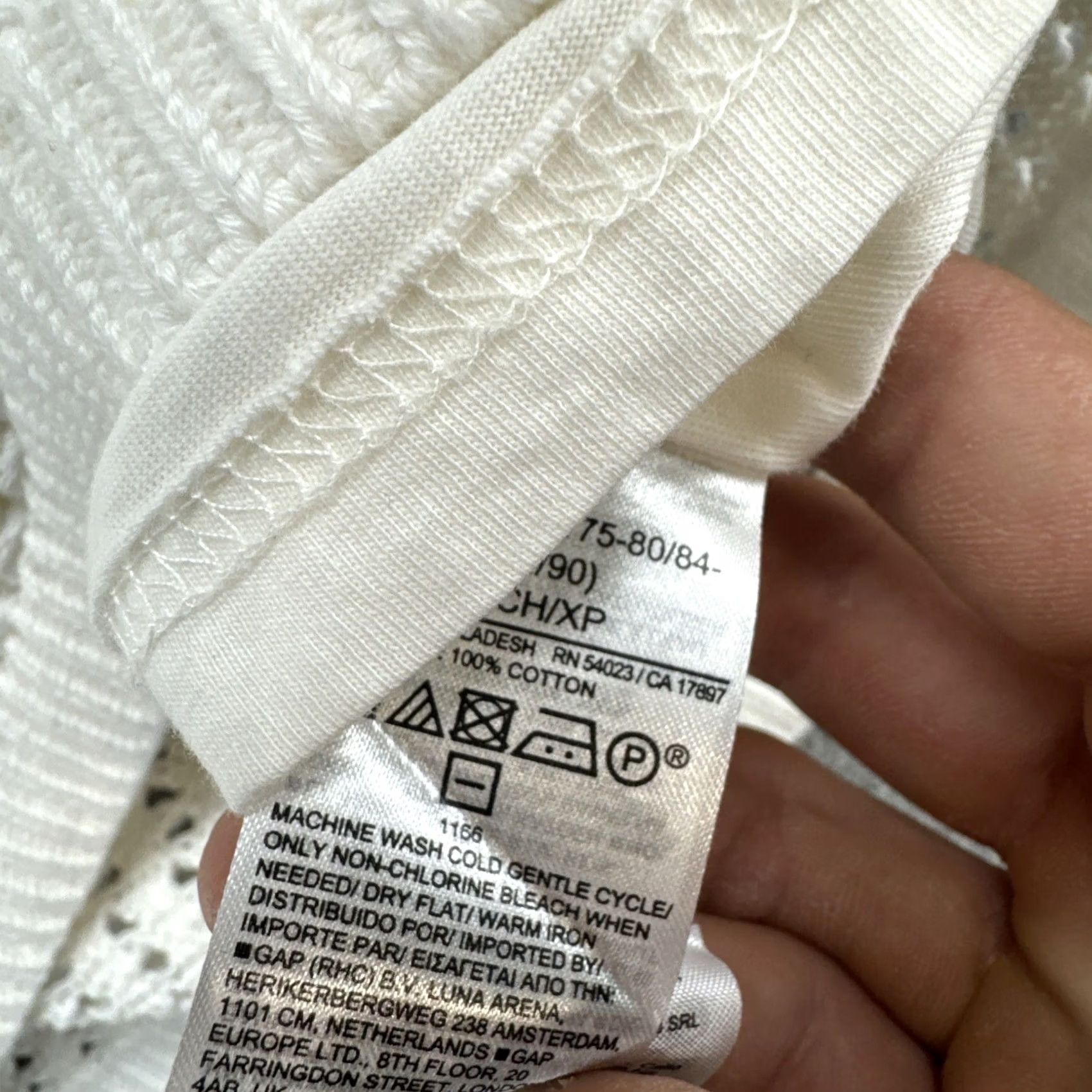 Gap Gap Women's White Loose Knit Sleeveless Lined Dress XS New Size XS / US 0-2 / IT 36-38 - 4 Thumbnail