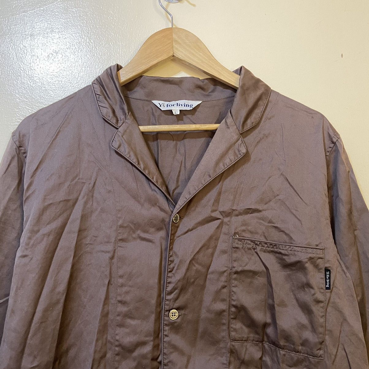 Yohji Yamamoto Y’s for living - Yohji Yamamoto Long Sleeve Shirt Size L / US 10 / IT 46 - 2 Thumbnail