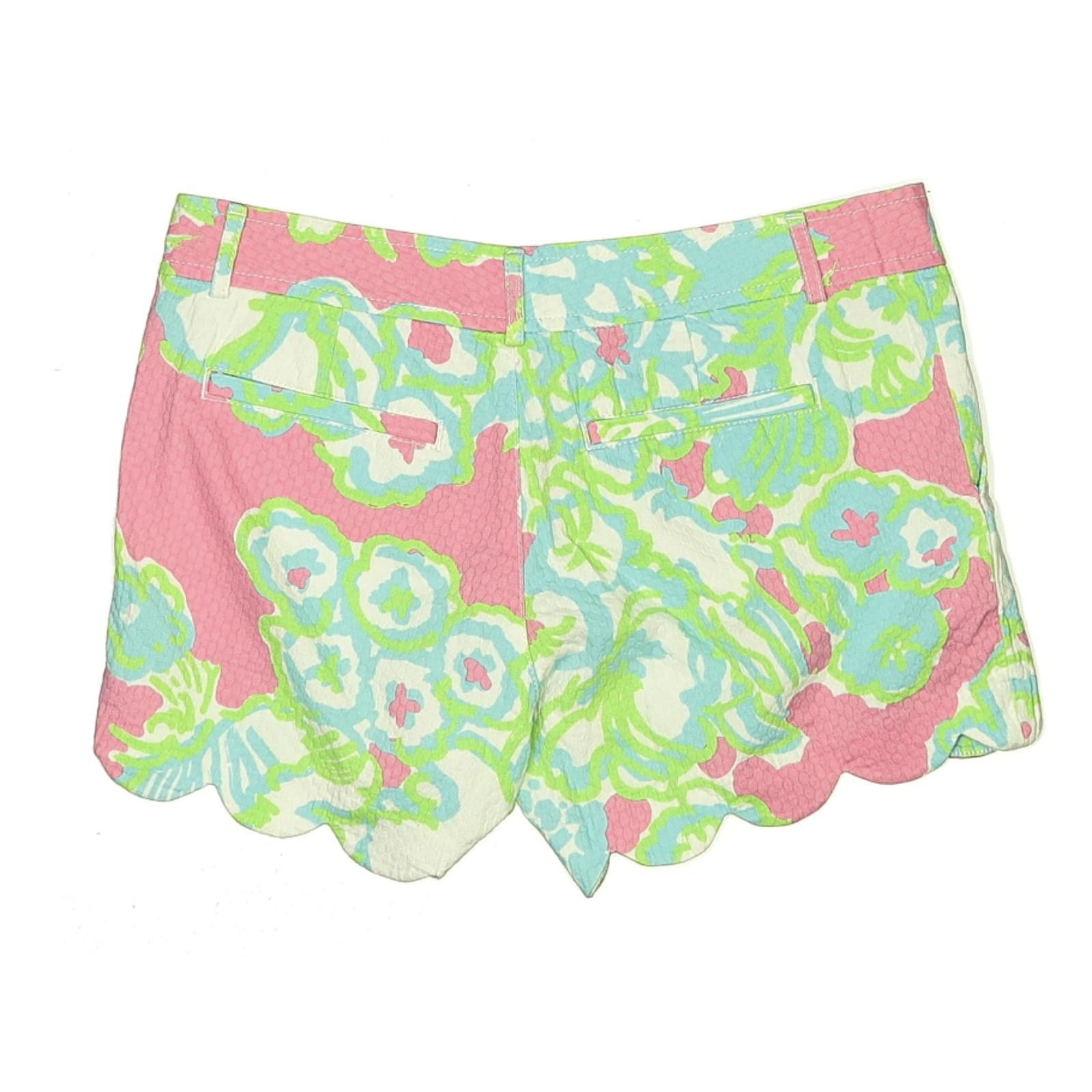 Other Lilly Pulitzer Size 4 Paisley Print Colored Shorts Size 27" / US 4 / IT 40 - 2 Thumbnail