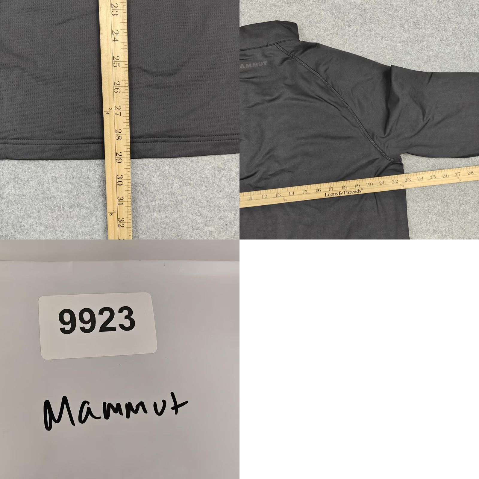 Mammut Mammut Pullover Mens XL Black Half Zip Long Sleeve Ski Athletic Fit Snow ML Raglan Sleeve Mock Neck Stand-Up Collar Zip Size US XL / EU 56 / 4 - 8 Thumbnail