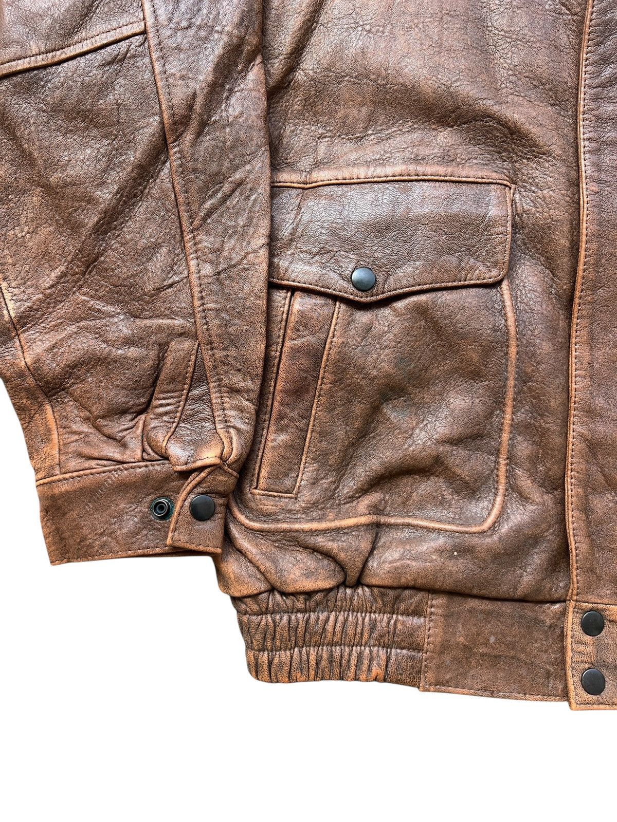 Vintage Vintage Reno France Fur Brown G1 Leather Jacket Size US L / EU 52-54 / 3 - 4 Thumbnail