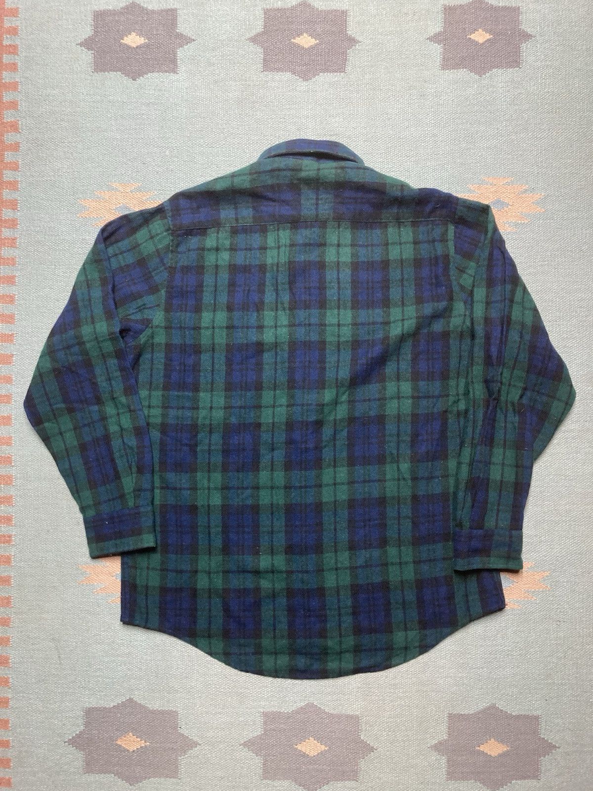 Sears × Vintage sears wool blend board shirt flannel tartan plaid large tall Size US L / EU 52-54 / 3 - 4 Thumbnail