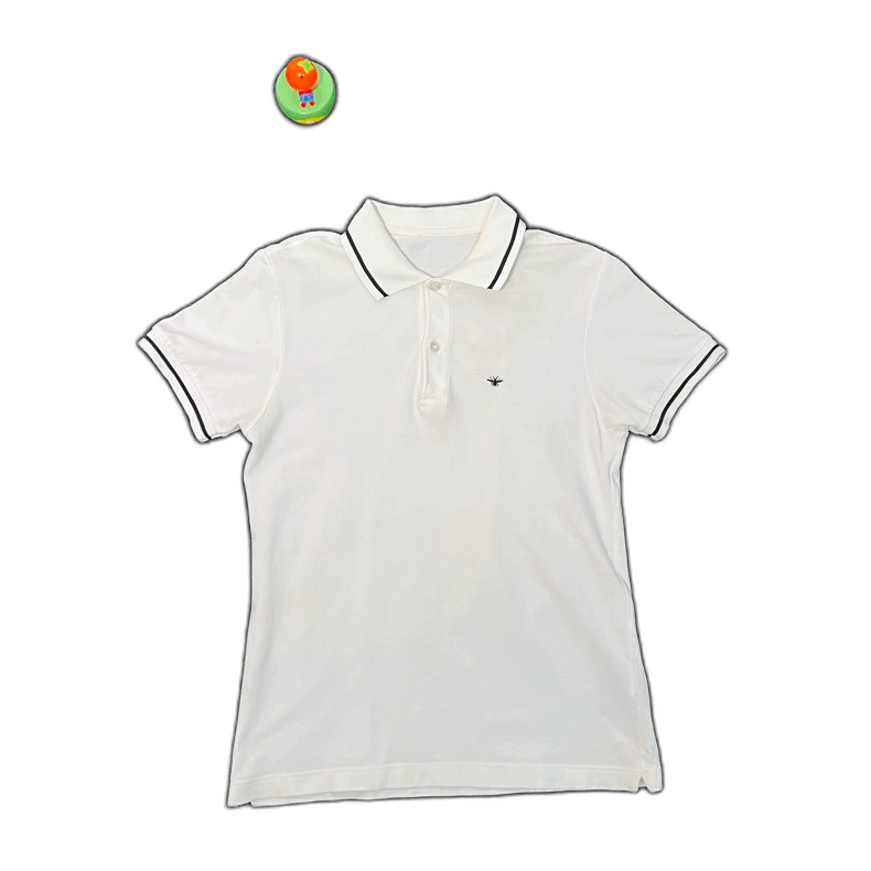 Dior white polo shirt S