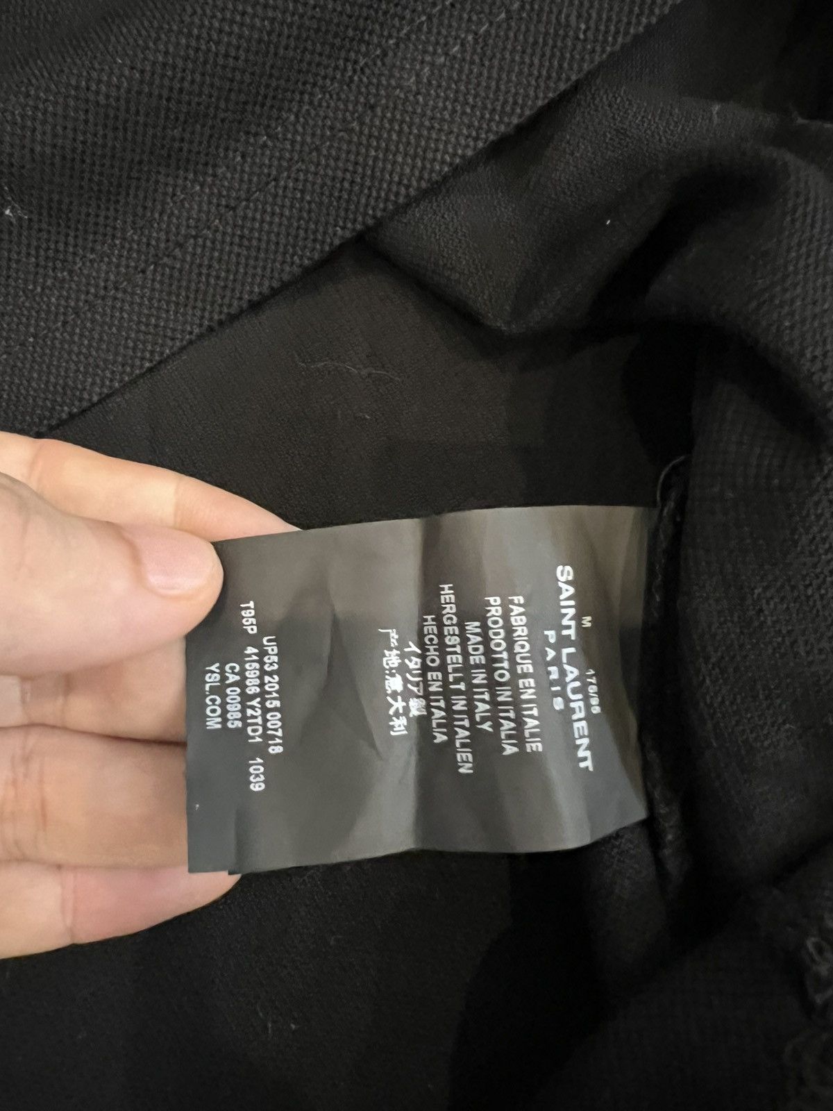 Hedi Slimane Saint Laurent Polo " Yeahbaby" Size US M / EU 48-50 / 2 - 4 Thumbnail